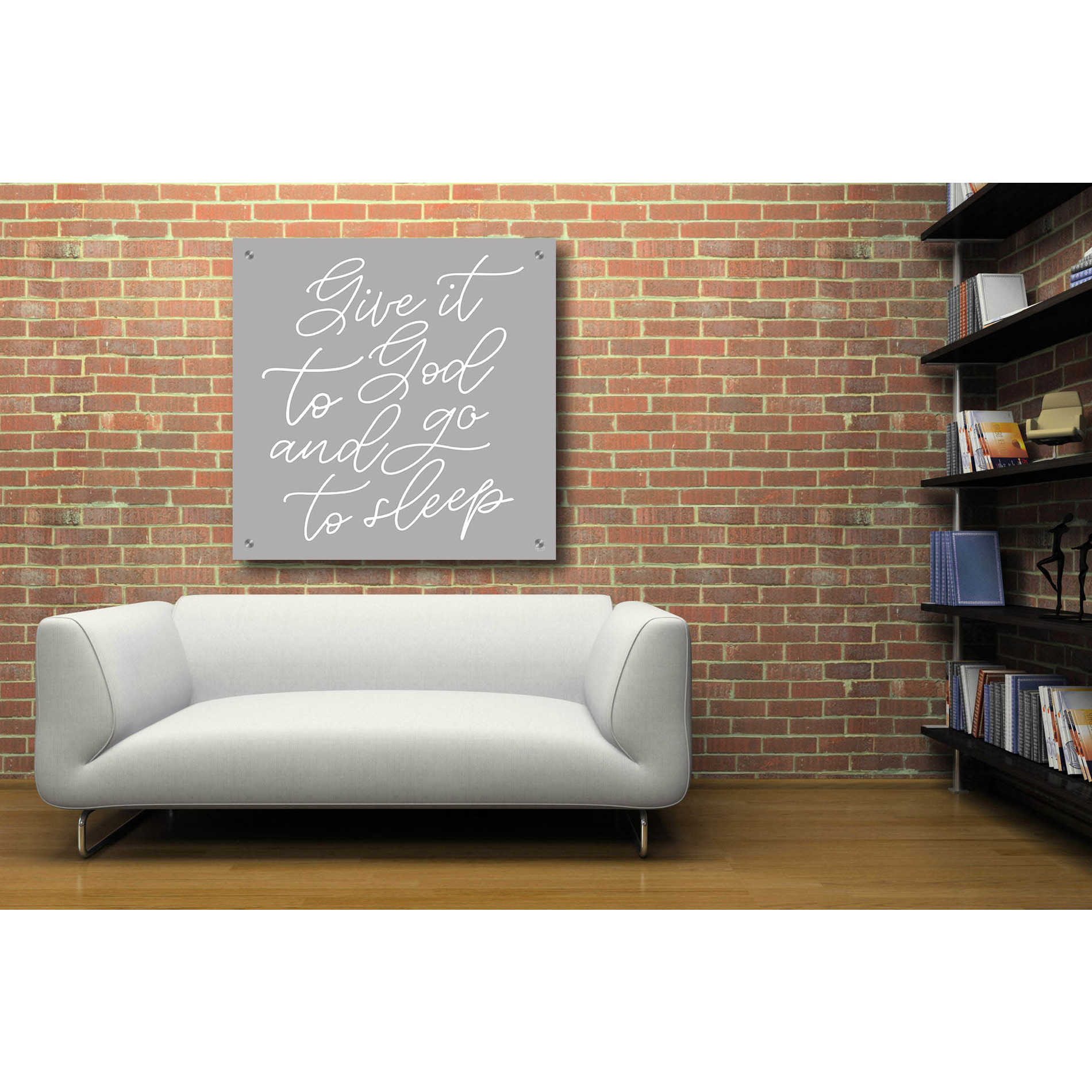 Epic Art 'Give It to God' by Lux + Me, Acrylic Glass Wall Art,36x36