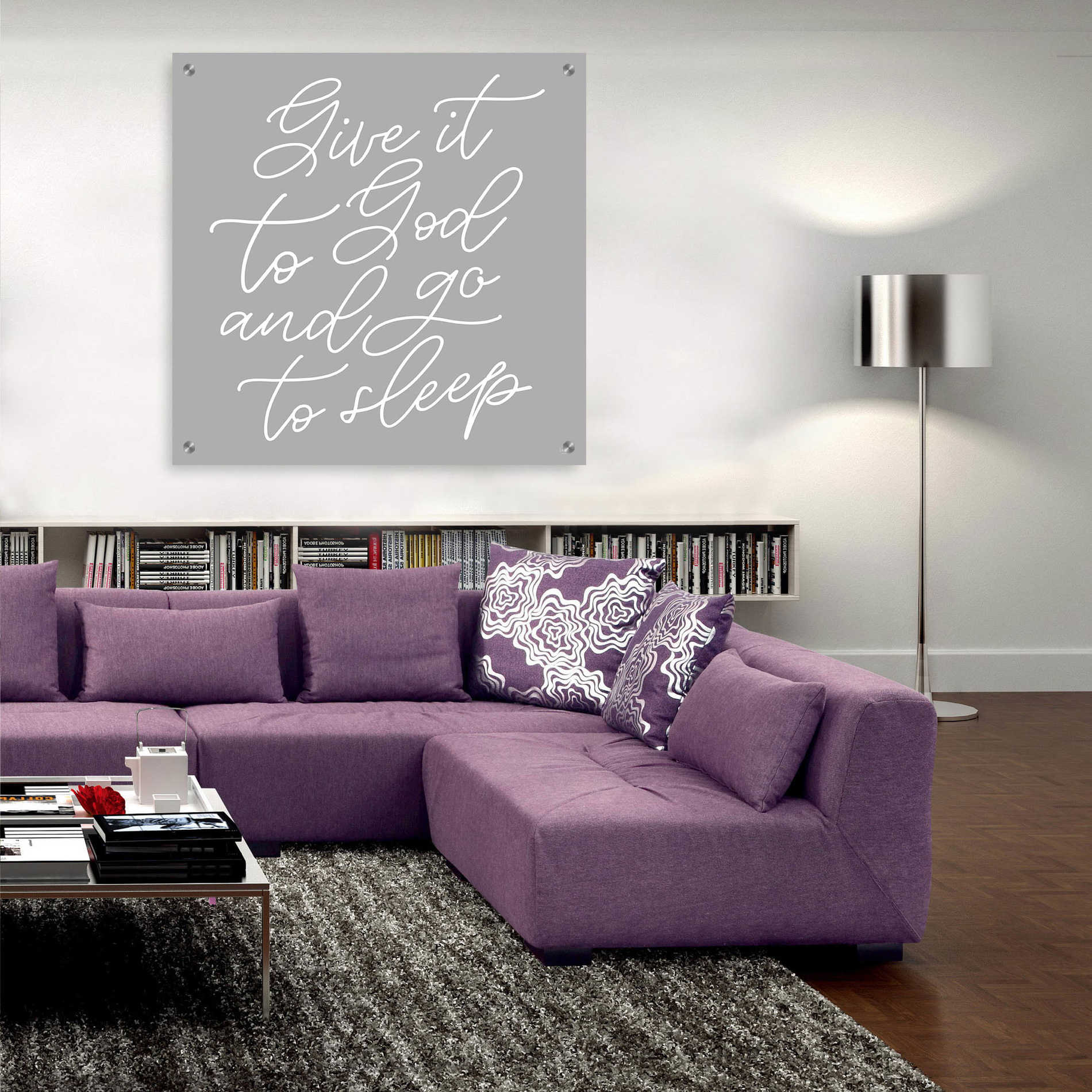 Epic Art 'Give It to God' by Lux + Me, Acrylic Glass Wall Art,36x36