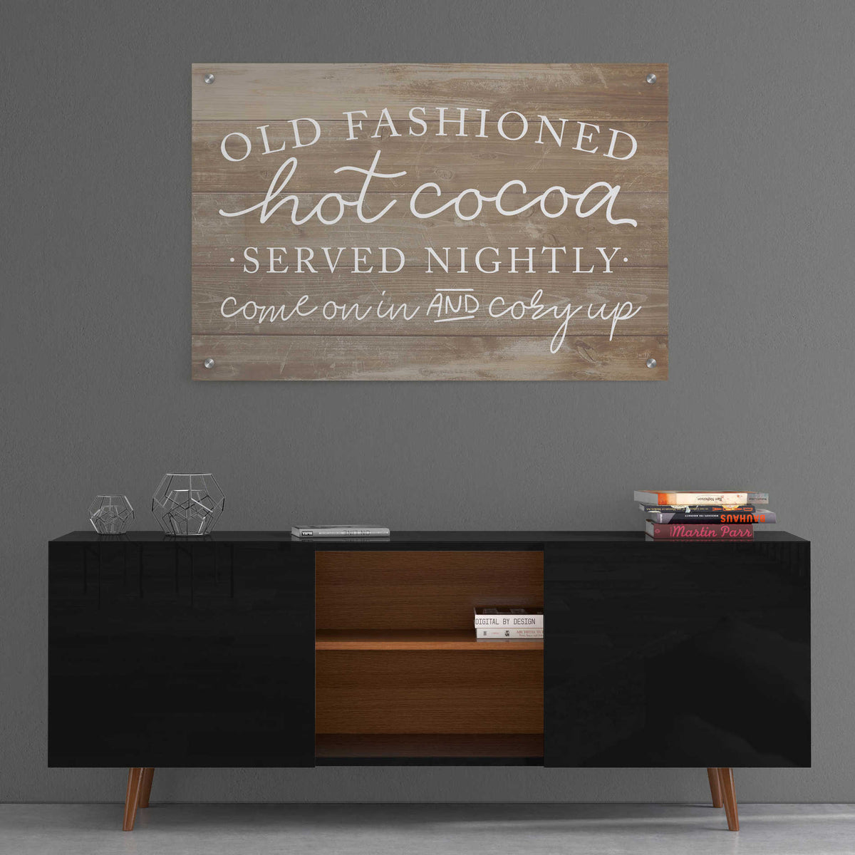 Epic Art 'Old Fashion Hot Cocoa' by Lux + Me, Acrylic Glass Wall Art,36x24