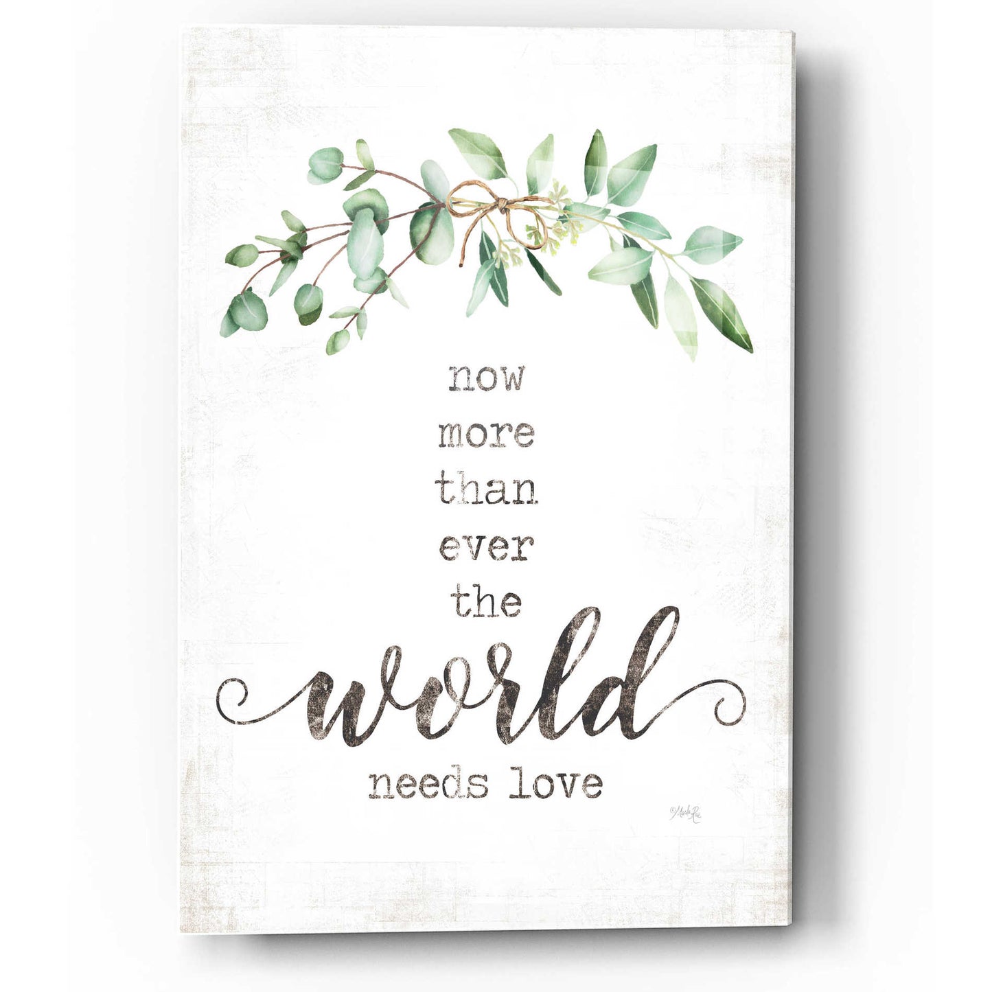 Epic Art 'The World Needs Love' by Marla Rae, Acrylic Glass Wall Art