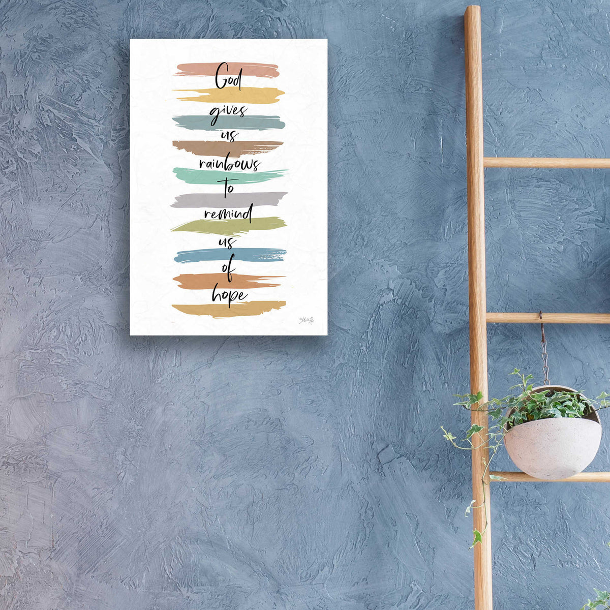 Epic Art 'God Give Us Rainbows' by Marla Rae, Acrylic Glass Wall Art,16x24