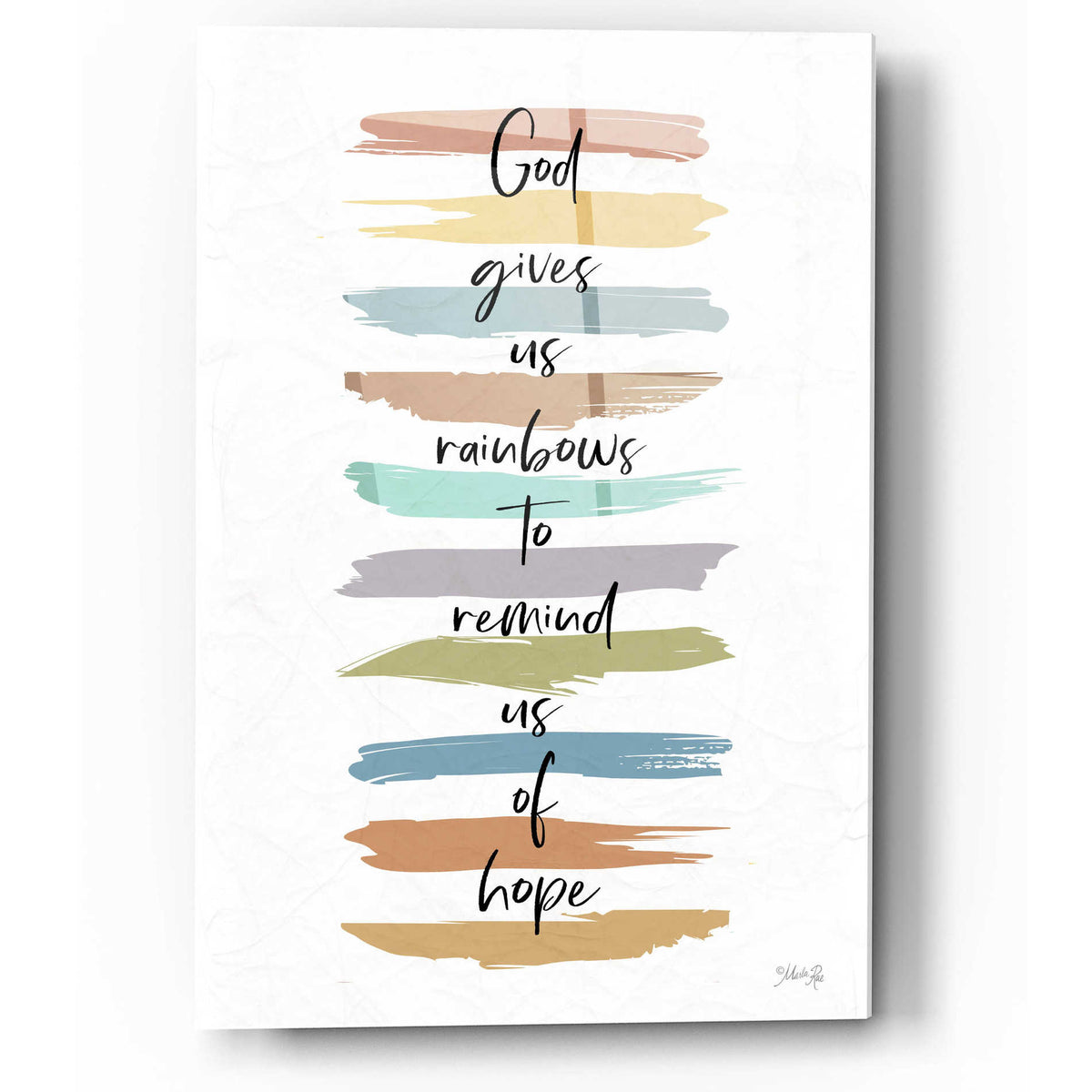 Epic Art 'God Give Us Rainbows' by Marla Rae, Acrylic Glass Wall Art