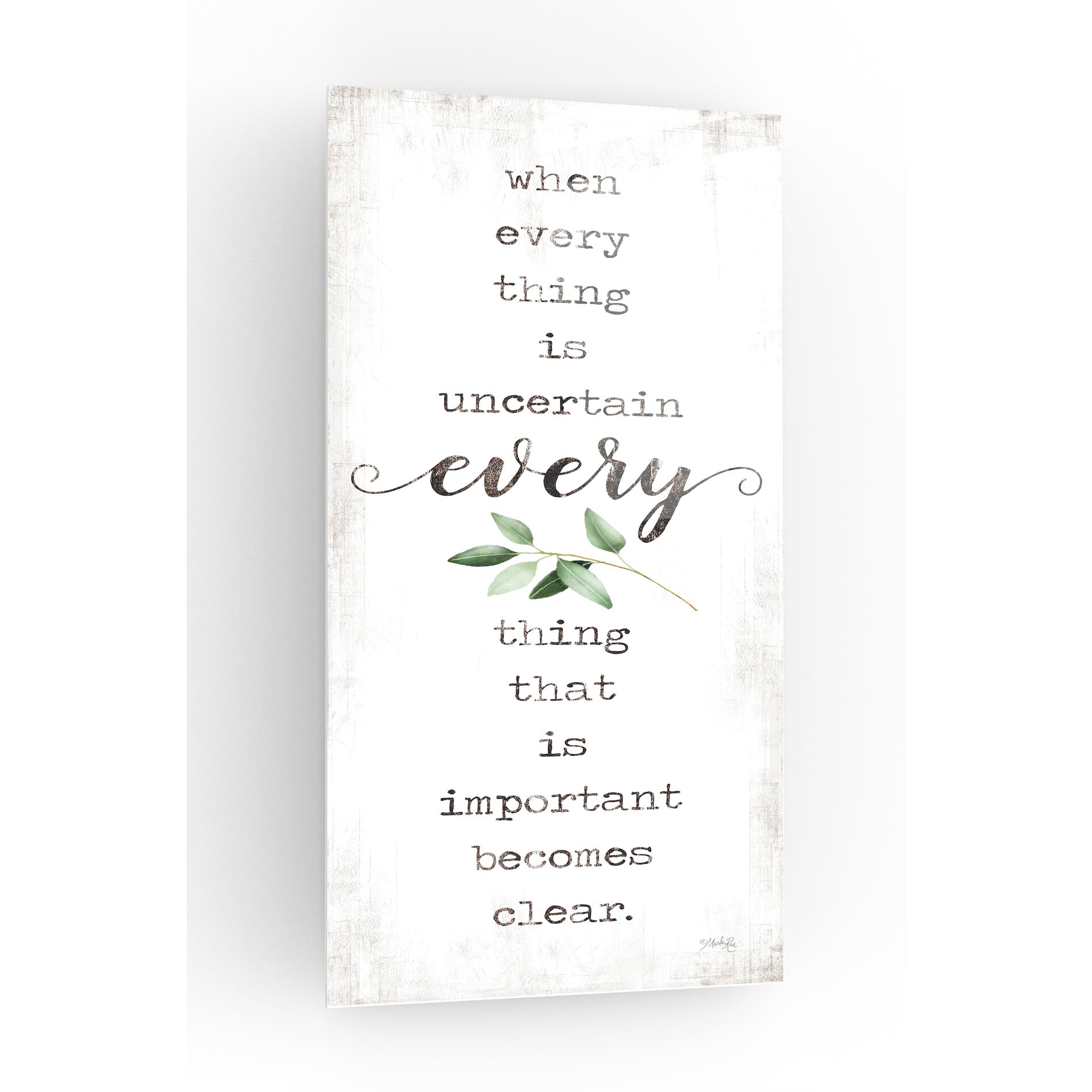 Epic Art 'What's Important Becomes Clear' by Marla Rae, Acrylic Glass Wall Art,12x24