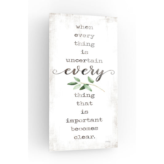 Epic Art 'What's Important Becomes Clear' by Marla Rae, Acrylic Glass Wall Art