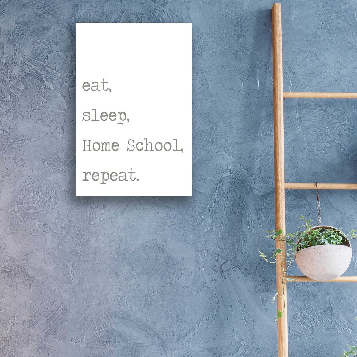 Epic Art 'Home School, Repeat' by Lauren Rader, Acrylic Glass Wall Art,16x24