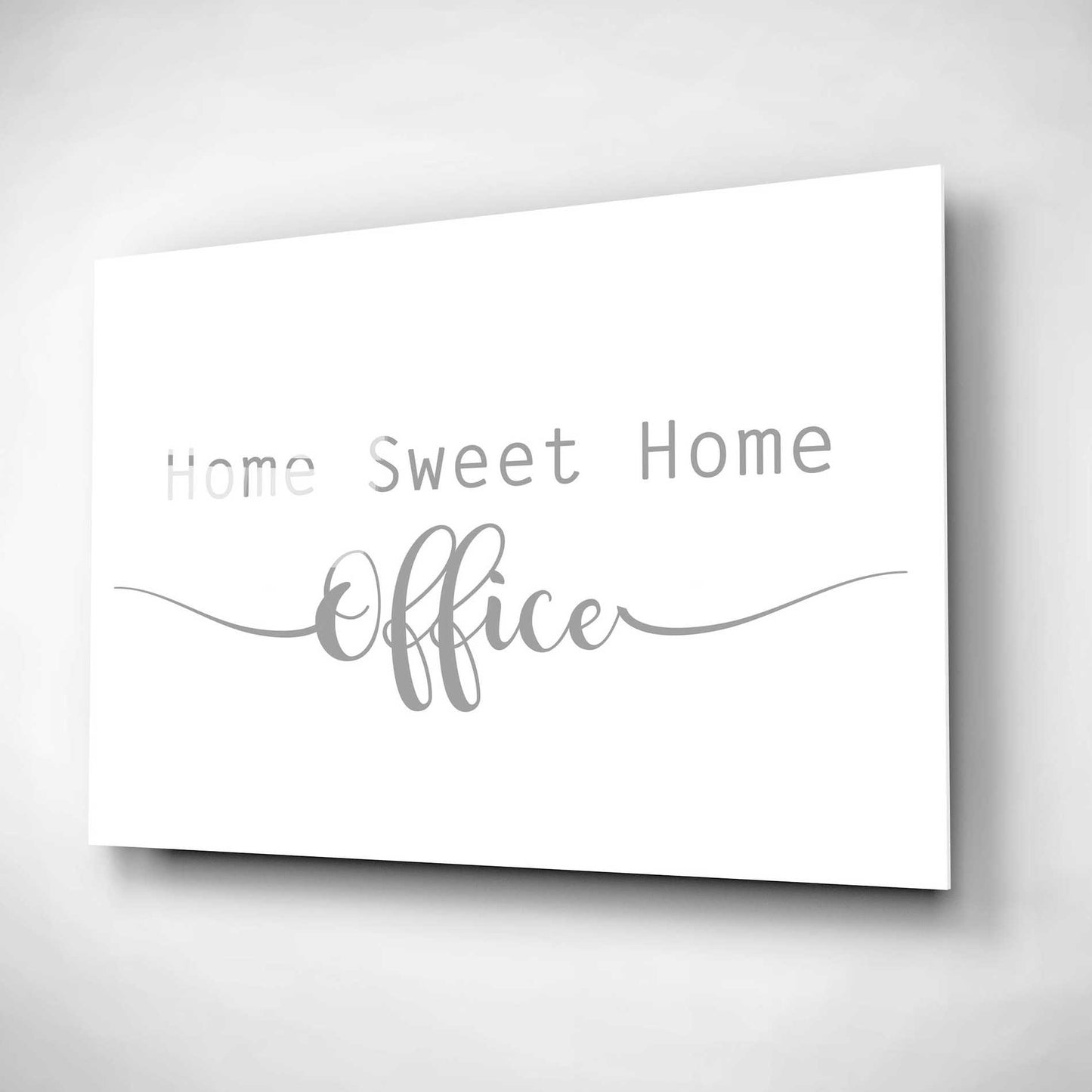 Epic Art 'Home Sweet Home Office' by Lauren Rader, Acrylic Glass Wall Art,16x12