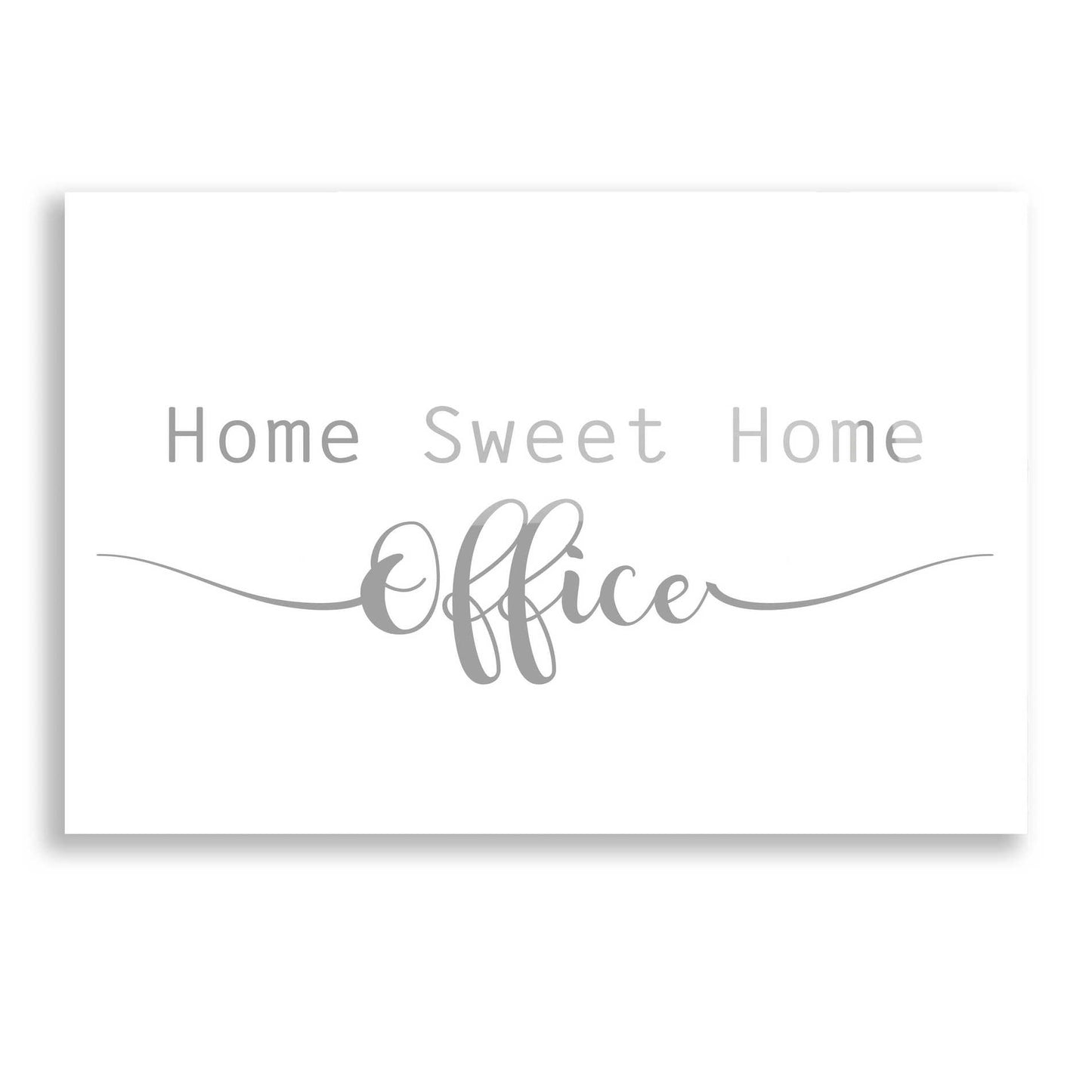 Epic Art 'Home Sweet Home Office' by Lauren Rader, Acrylic Glass Wall Art,16x12