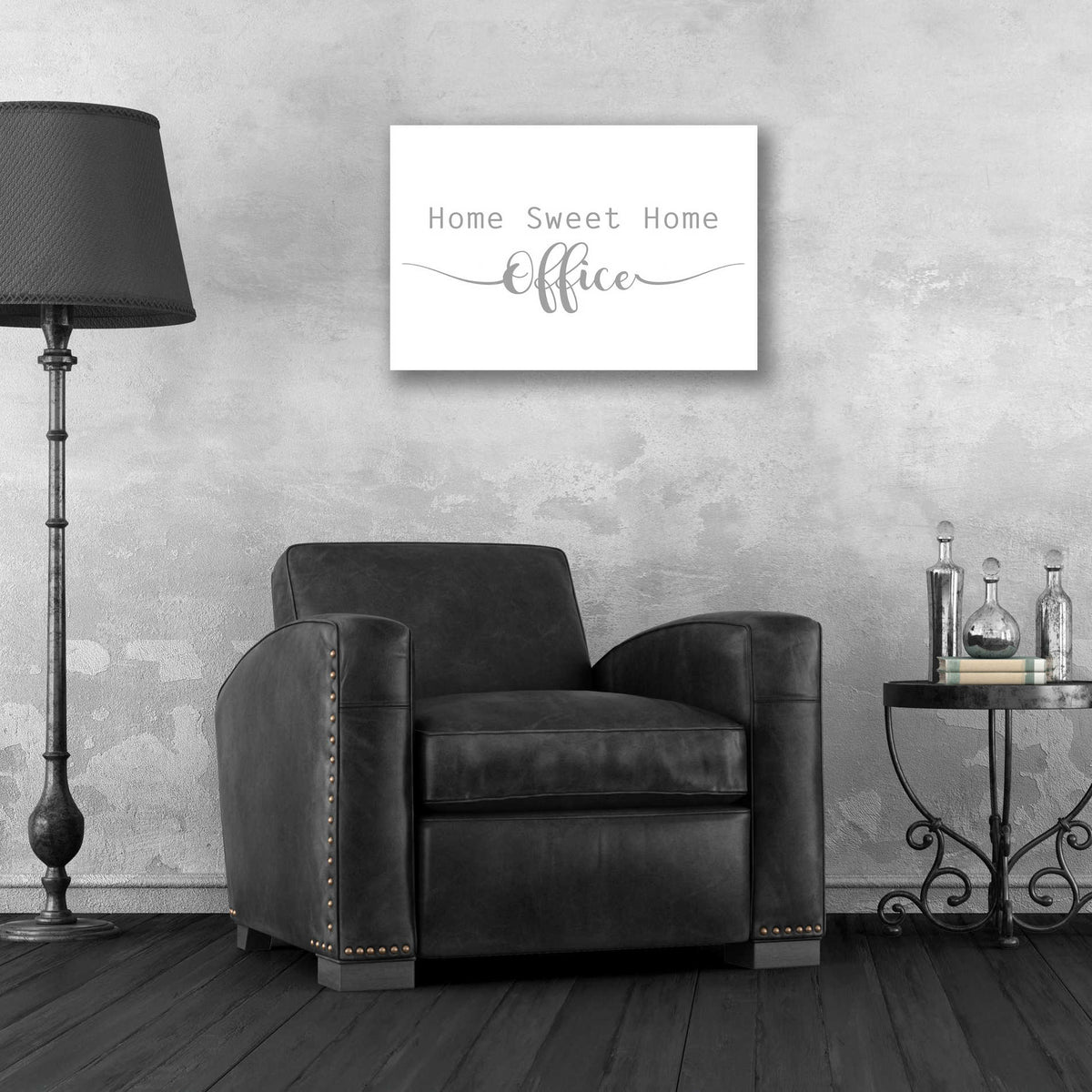 Epic Art 'Home Sweet Home Office' by Lauren Rader, Acrylic Glass Wall Art,24x16