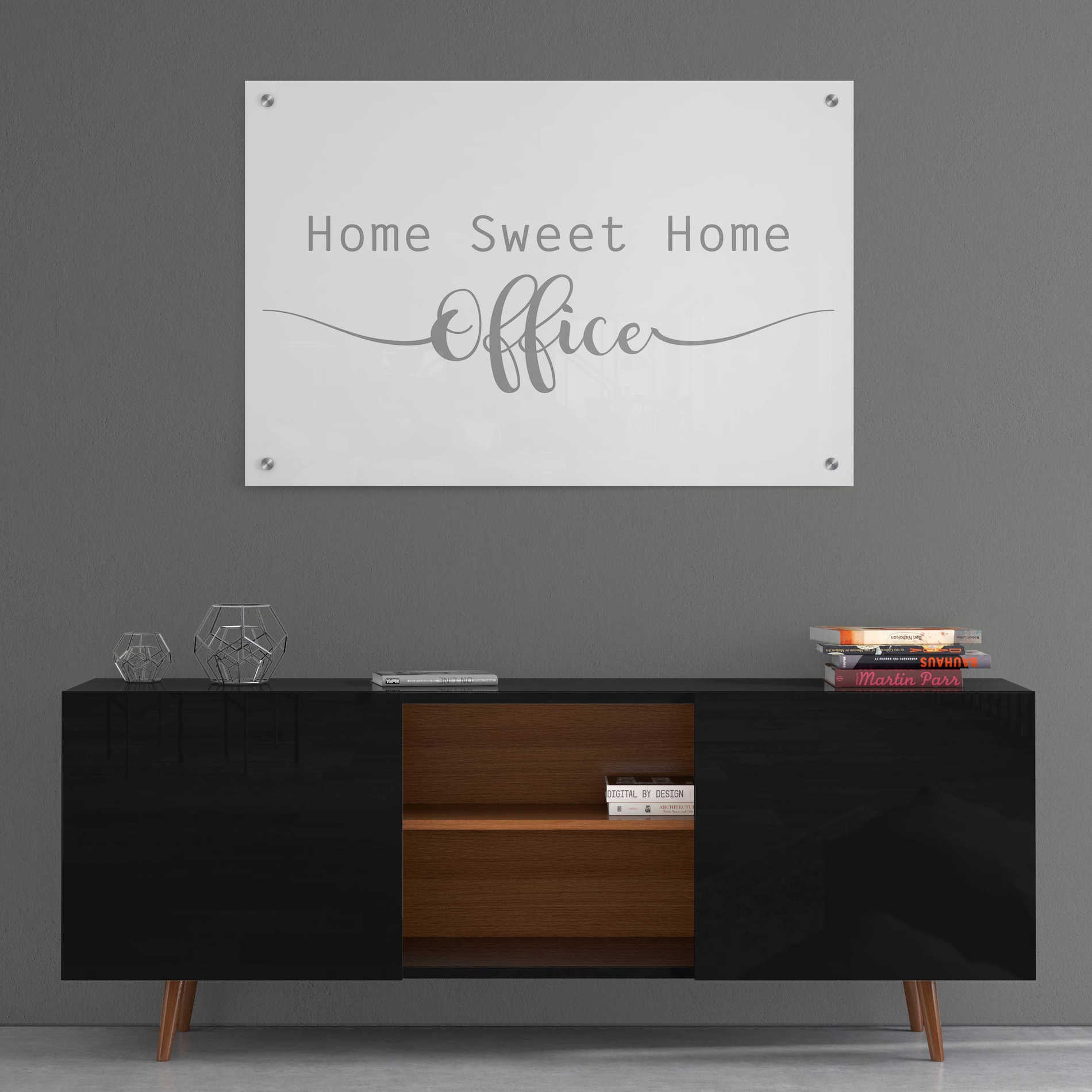 Epic Art 'Home Sweet Home Office' by Lauren Rader, Acrylic Glass Wall Art,36x24