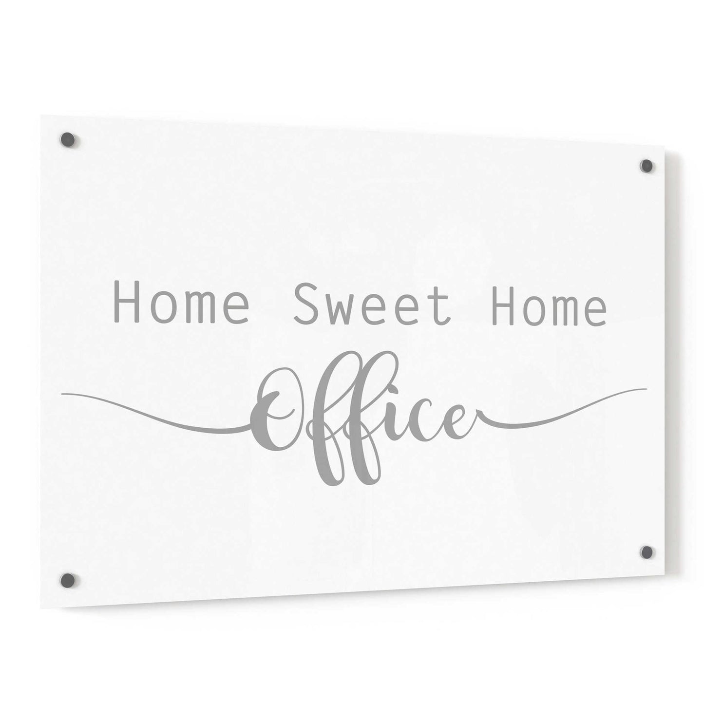 Epic Art 'Home Sweet Home Office' by Lauren Rader, Acrylic Glass Wall Art,36x24