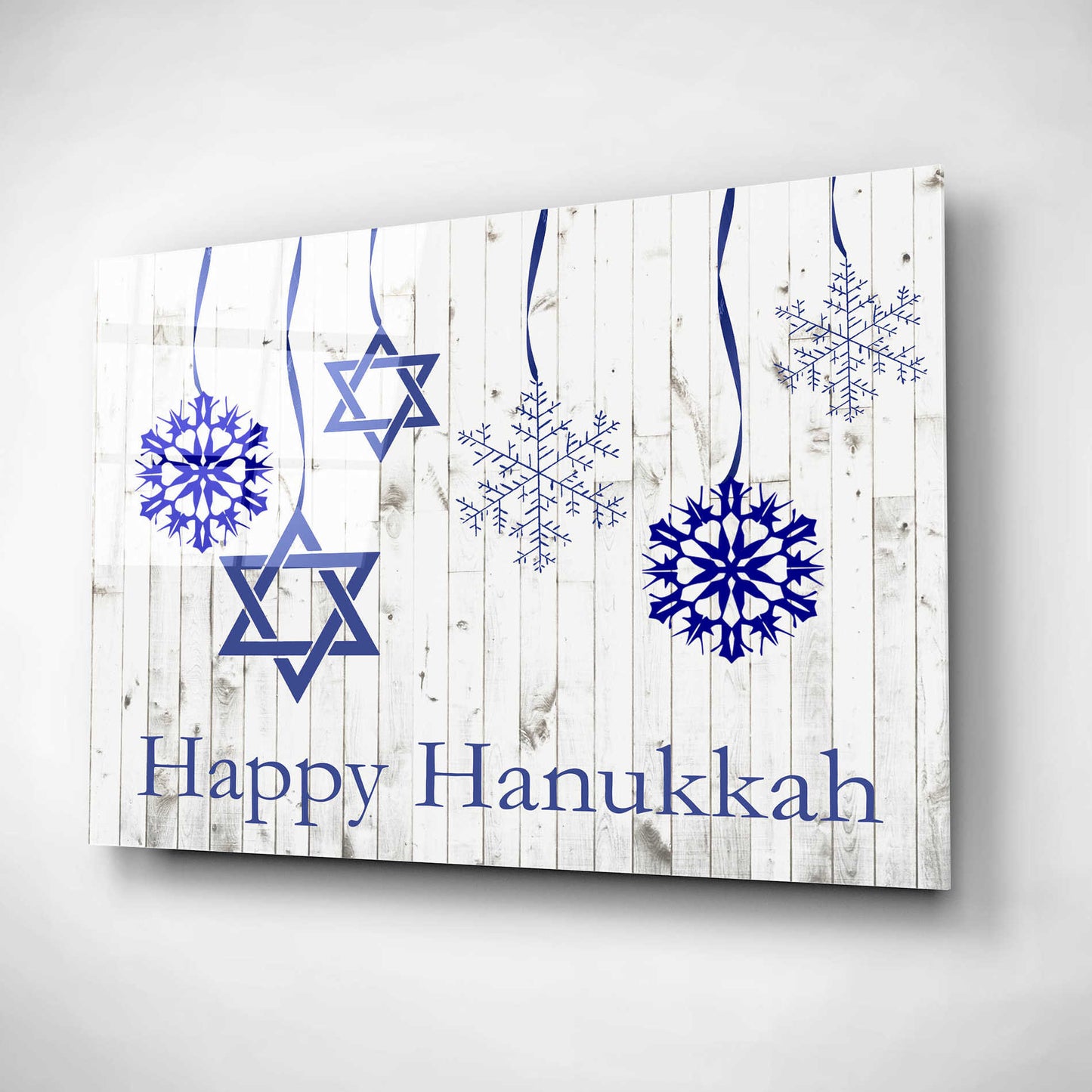 Epic Art 'Punny Hanukkah Collection A' by Alicia Ludwig, Acrylic Glass Wall Art,16x12