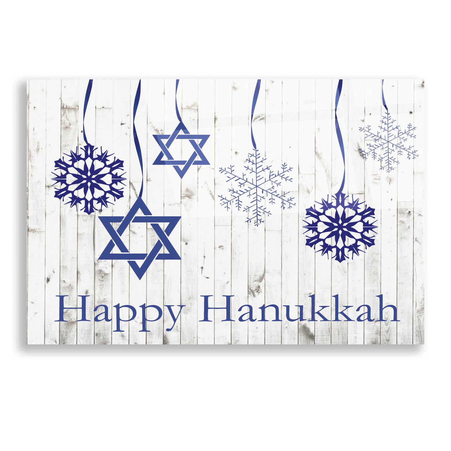 Epic Art 'Punny Hanukkah Collection A' by Alicia Ludwig, Acrylic Glass Wall Art,16x12