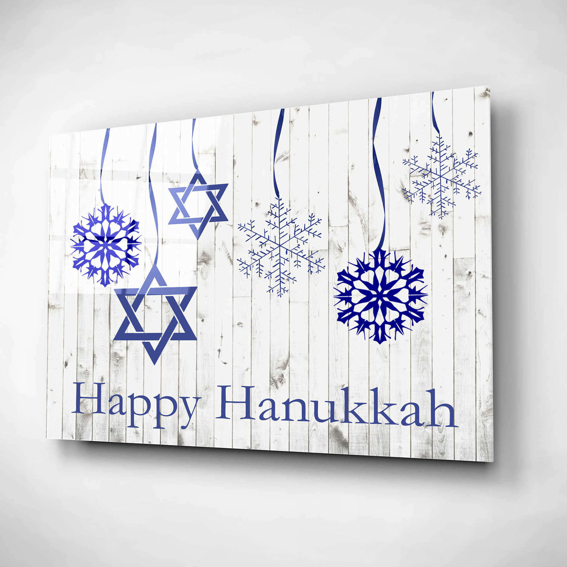 Epic Art 'Punny Hanukkah Collection A' by Alicia Ludwig, Acrylic Glass Wall Art,24x16