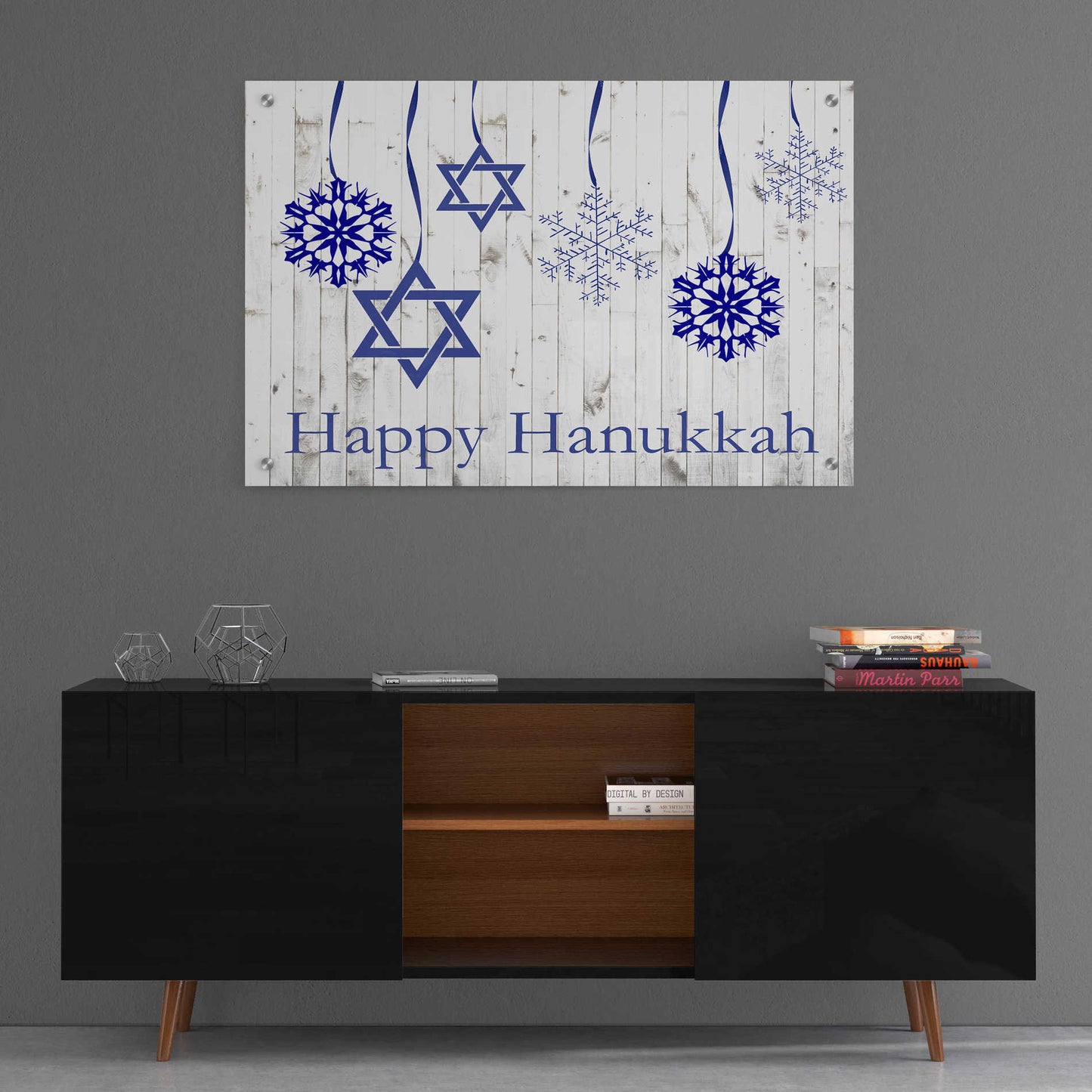 Epic Art 'Punny Hanukkah Collection A' by Alicia Ludwig, Acrylic Glass Wall Art,36x24