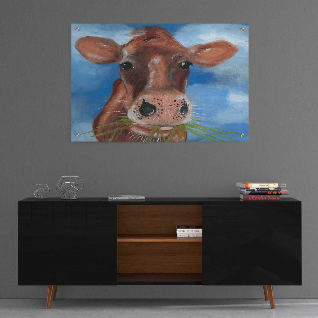 Epic Art 'Morning Chew I' by Alicia Ludwig, Acrylic Glass Wall Art,36x24
