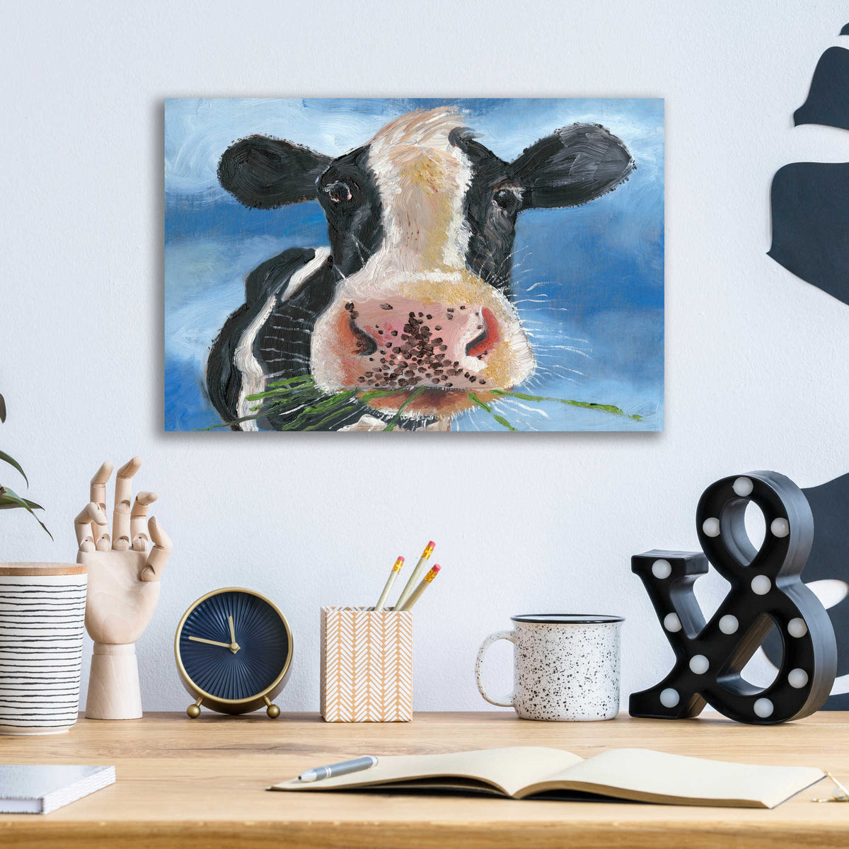 Epic Art 'Morning Chew II' by Alicia Ludwig, Acrylic Glass Wall Art,16x12