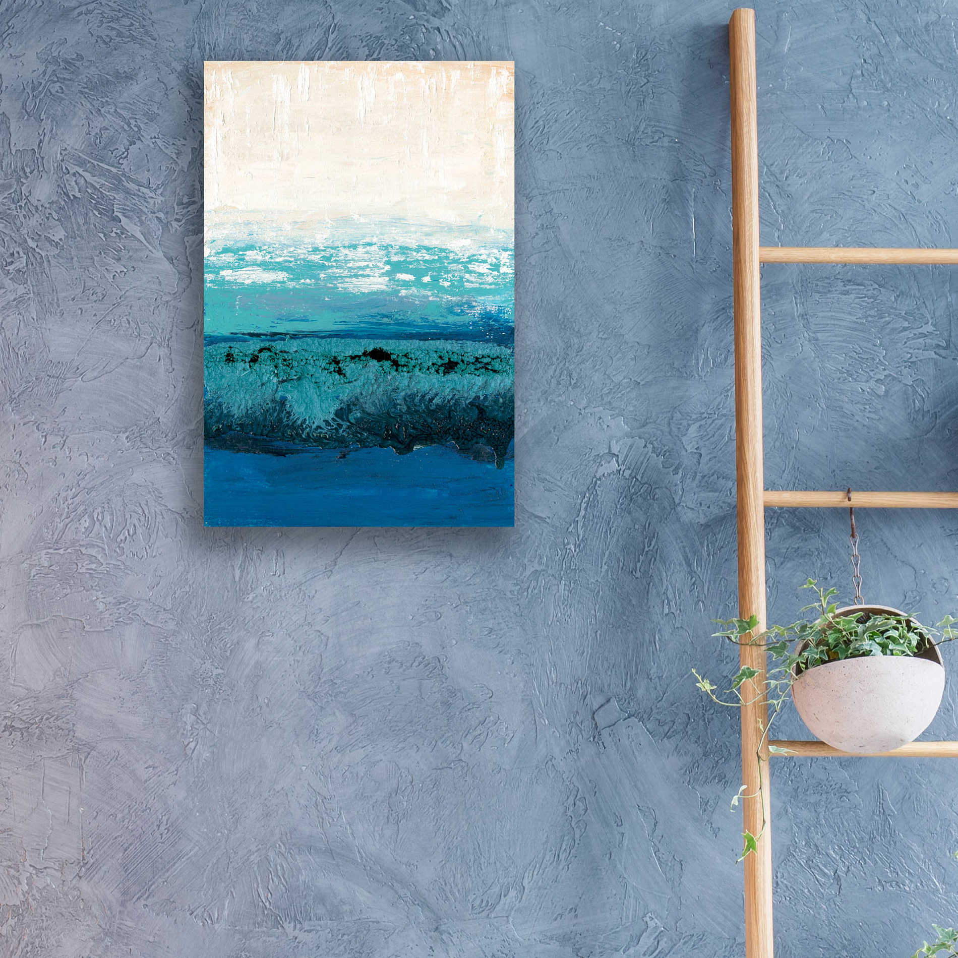 Epic Art 'Sapphire Cove II' by Alicia Ludwig, Acrylic Glass Wall Art,16x24