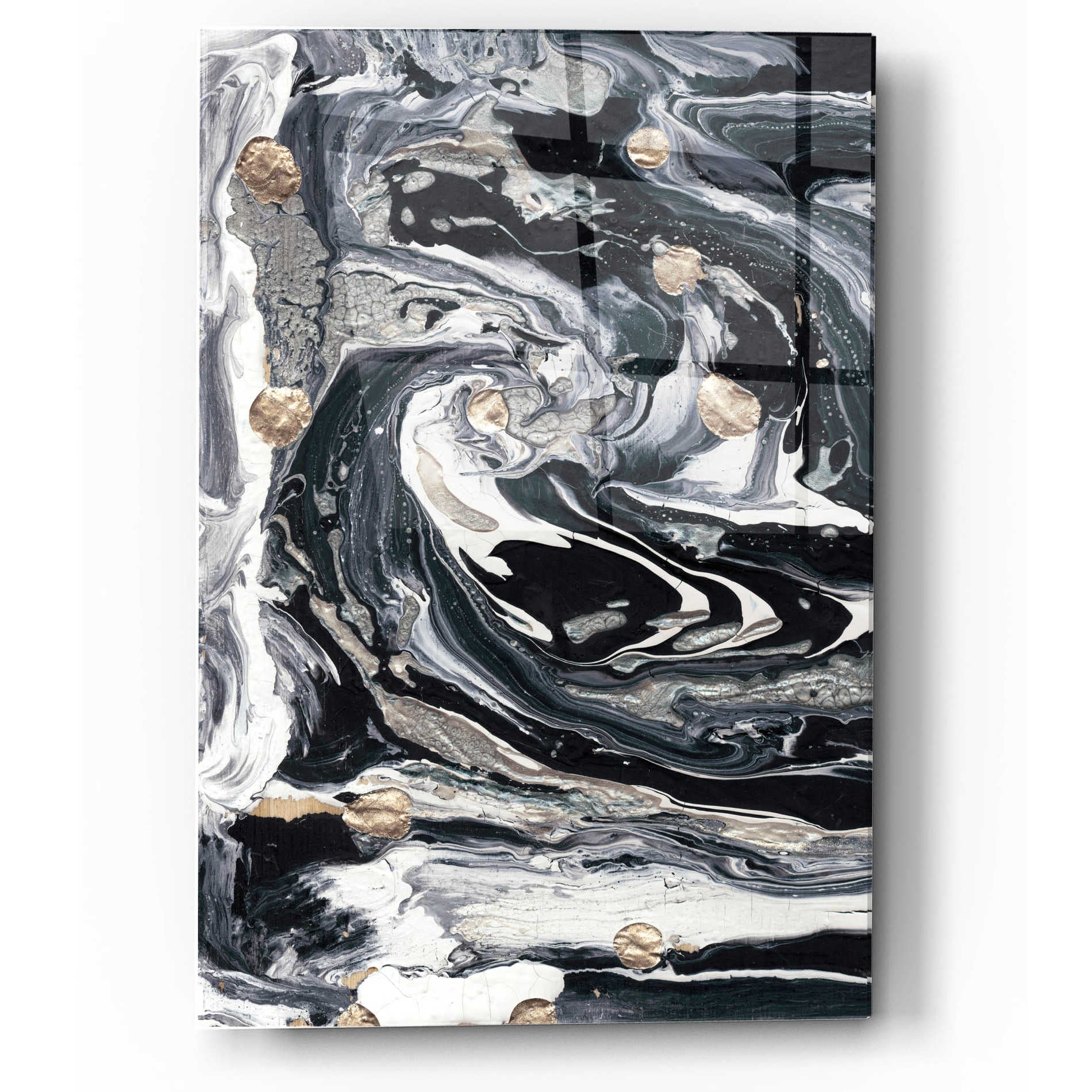 Epic Art 'Ebony and Ivory I' by Alicia Ludwig, Acrylic Glass Wall Art,12x16