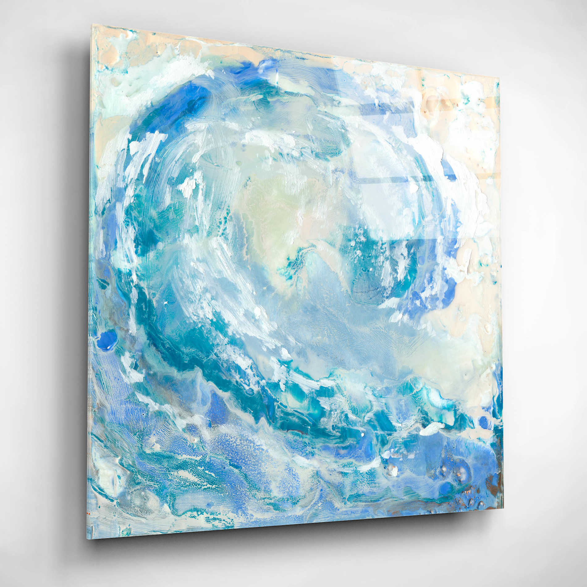 Epic Art 'Waikiki I' by Alicia Ludwig, Acrylic Glass Wall Art,12x12