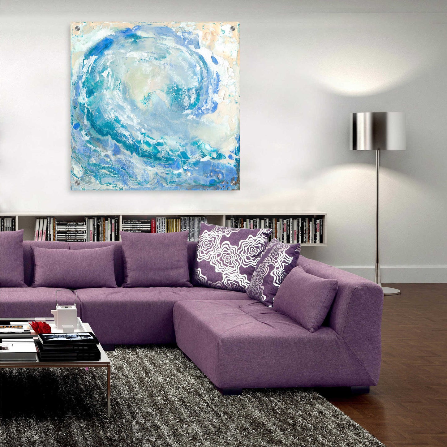 Epic Art 'Waikiki I' by Alicia Ludwig, Acrylic Glass Wall Art,36x36