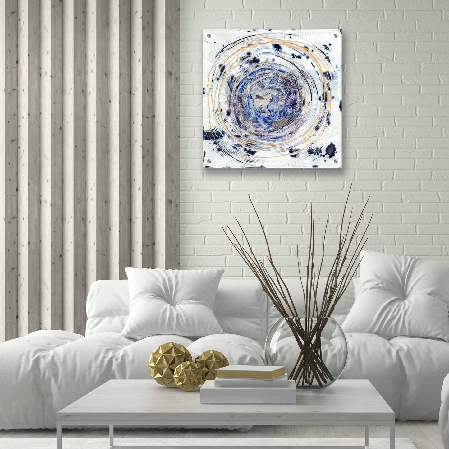 Epic Art 'Whorl I' by Alicia Ludwig, Acrylic Glass Wall Art,24x24