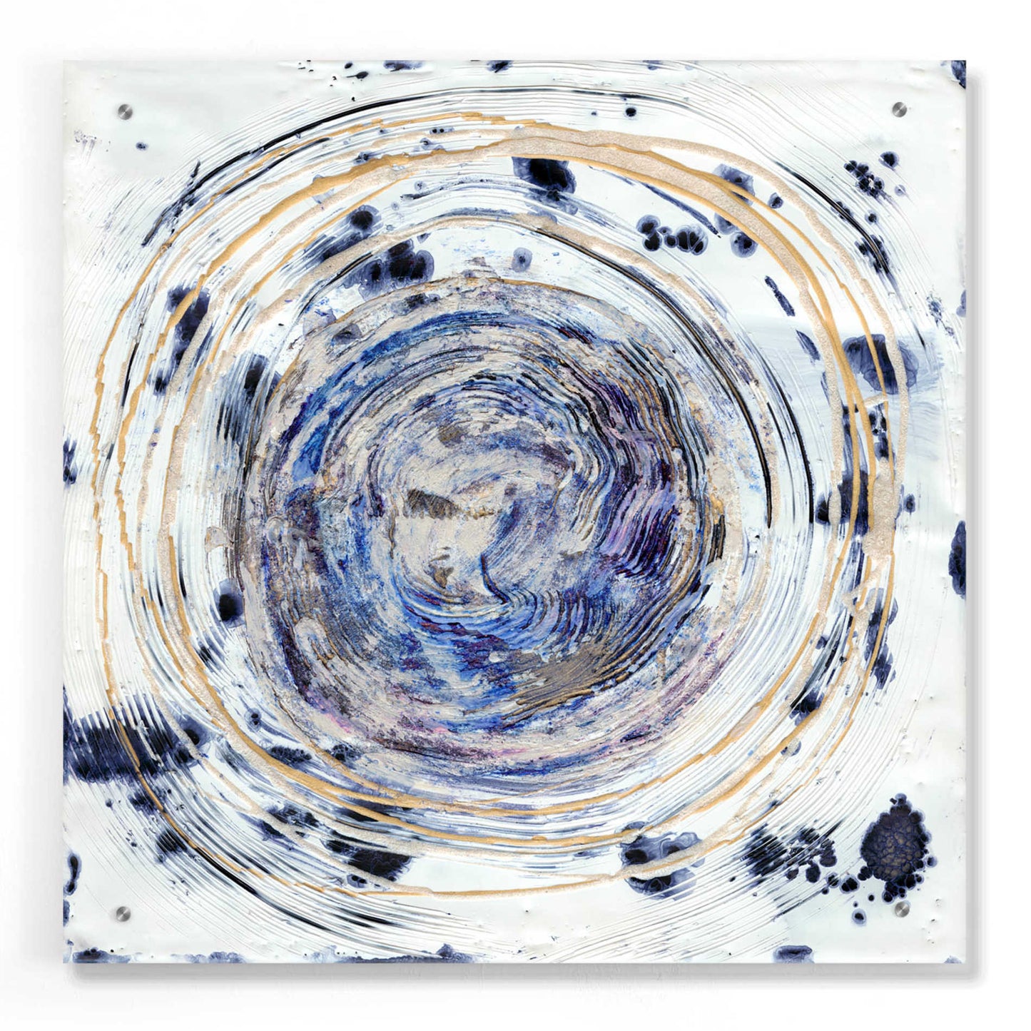 Epic Art 'Whorl I' by Alicia Ludwig, Acrylic Glass Wall Art,24x24