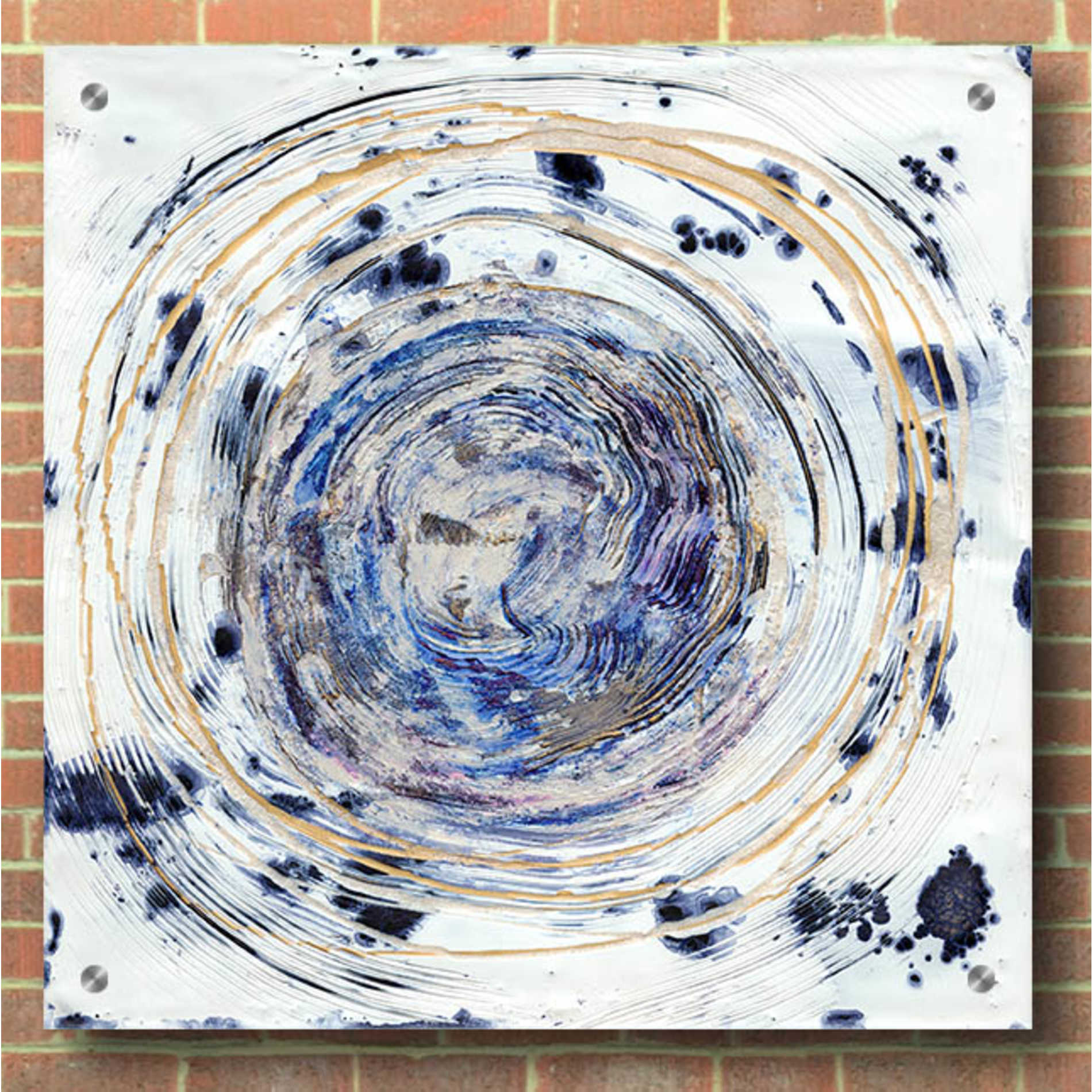 Epic Art 'Whorl I' by Alicia Ludwig, Acrylic Glass Wall Art,36x36