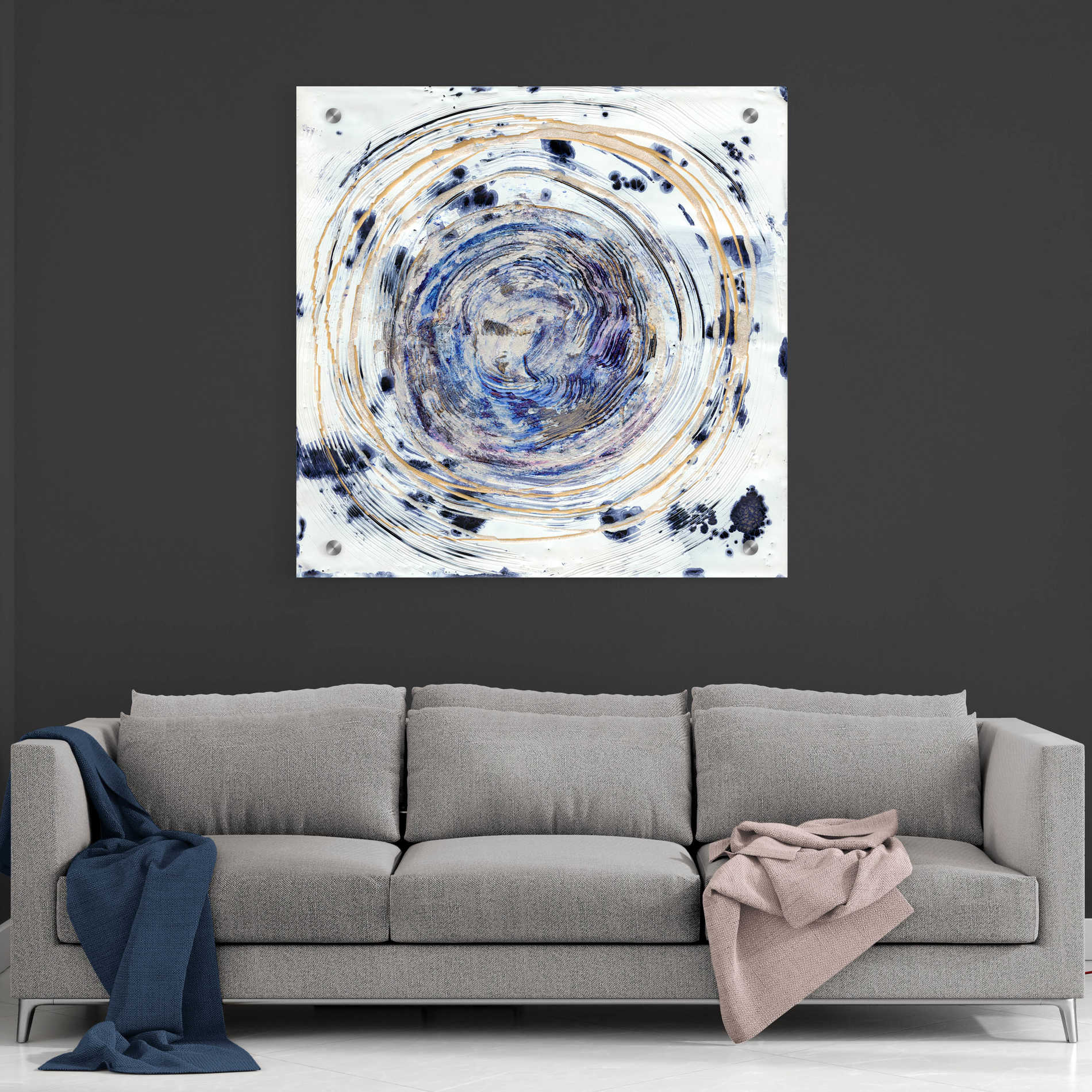 Epic Art 'Whorl I' by Alicia Ludwig, Acrylic Glass Wall Art,36x36