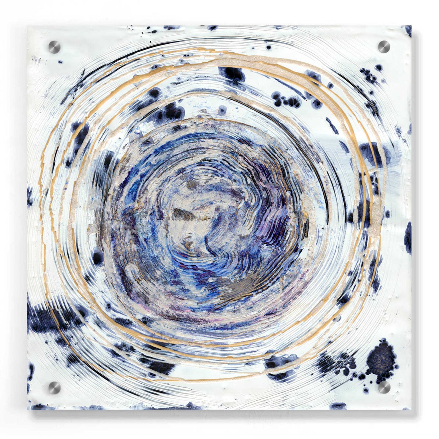 Epic Art 'Whorl I' by Alicia Ludwig, Acrylic Glass Wall Art,36x36