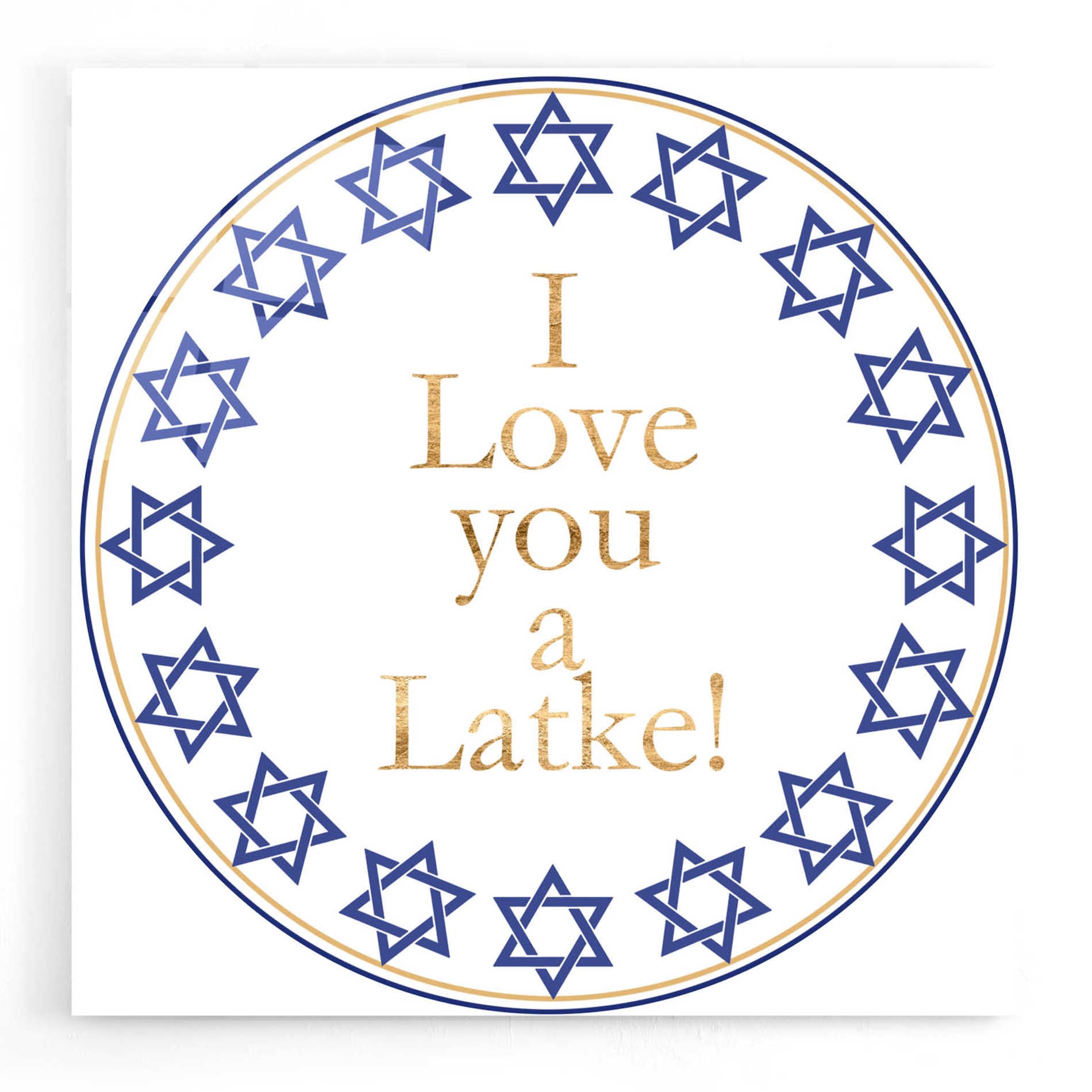 Epic Art 'Punny Hanukkah Collection G' by Alicia Ludwig, Acrylic Glass Wall Art