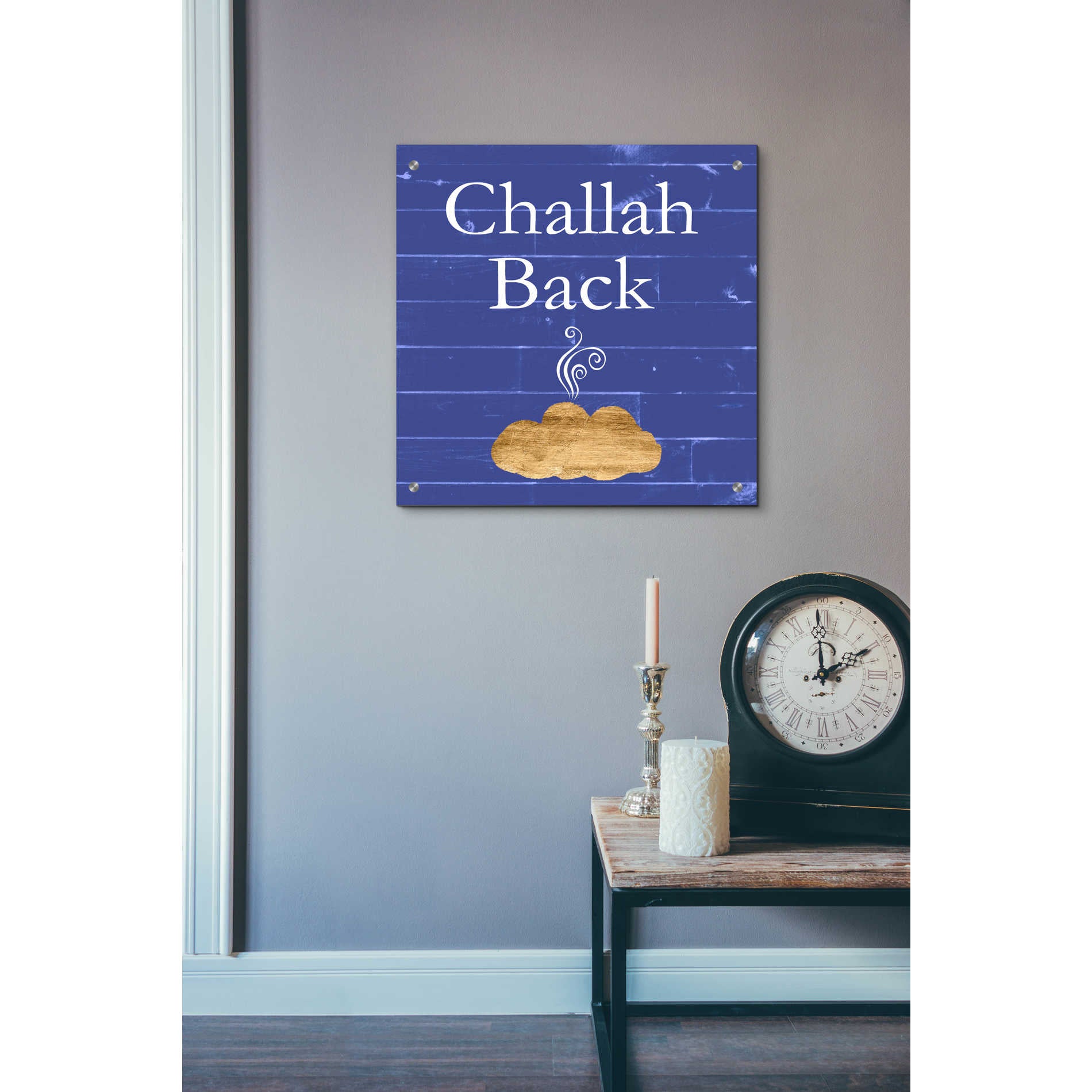 Epic Art 'Punny Hanukkah Collection C' by Alicia Ludwig, Acrylic Glass Wall Art,24x24