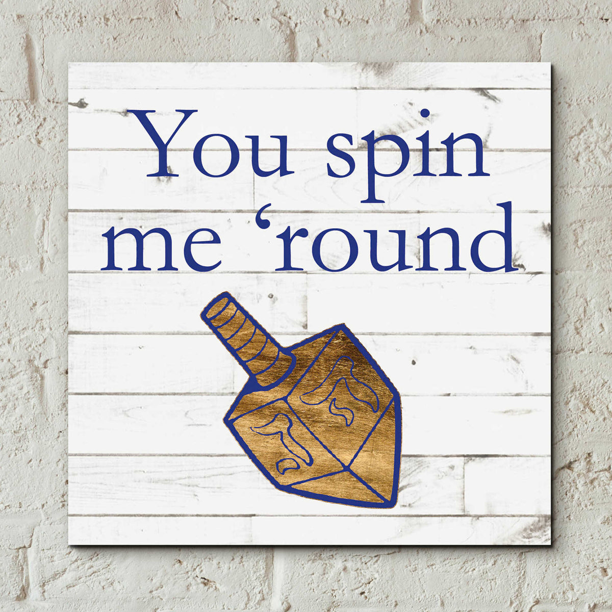 Epic Art 'Punny Hanukkah Collection D' by Alicia Ludwig, Acrylic Glass Wall Art,12x12