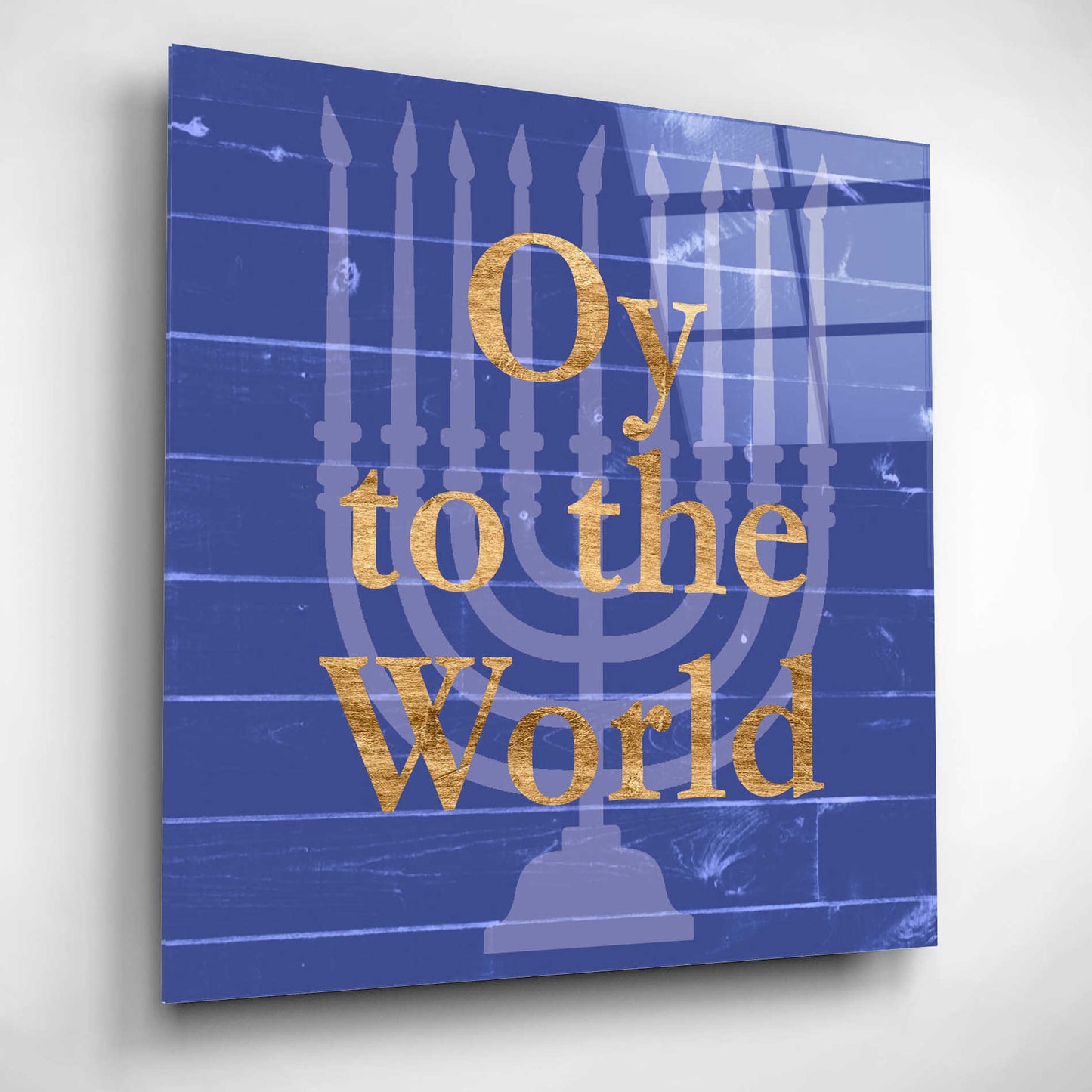 Epic Art 'Punny Hanukkah Collection E' by Alicia Ludwig, Acrylic Glass Wall Art,12x12