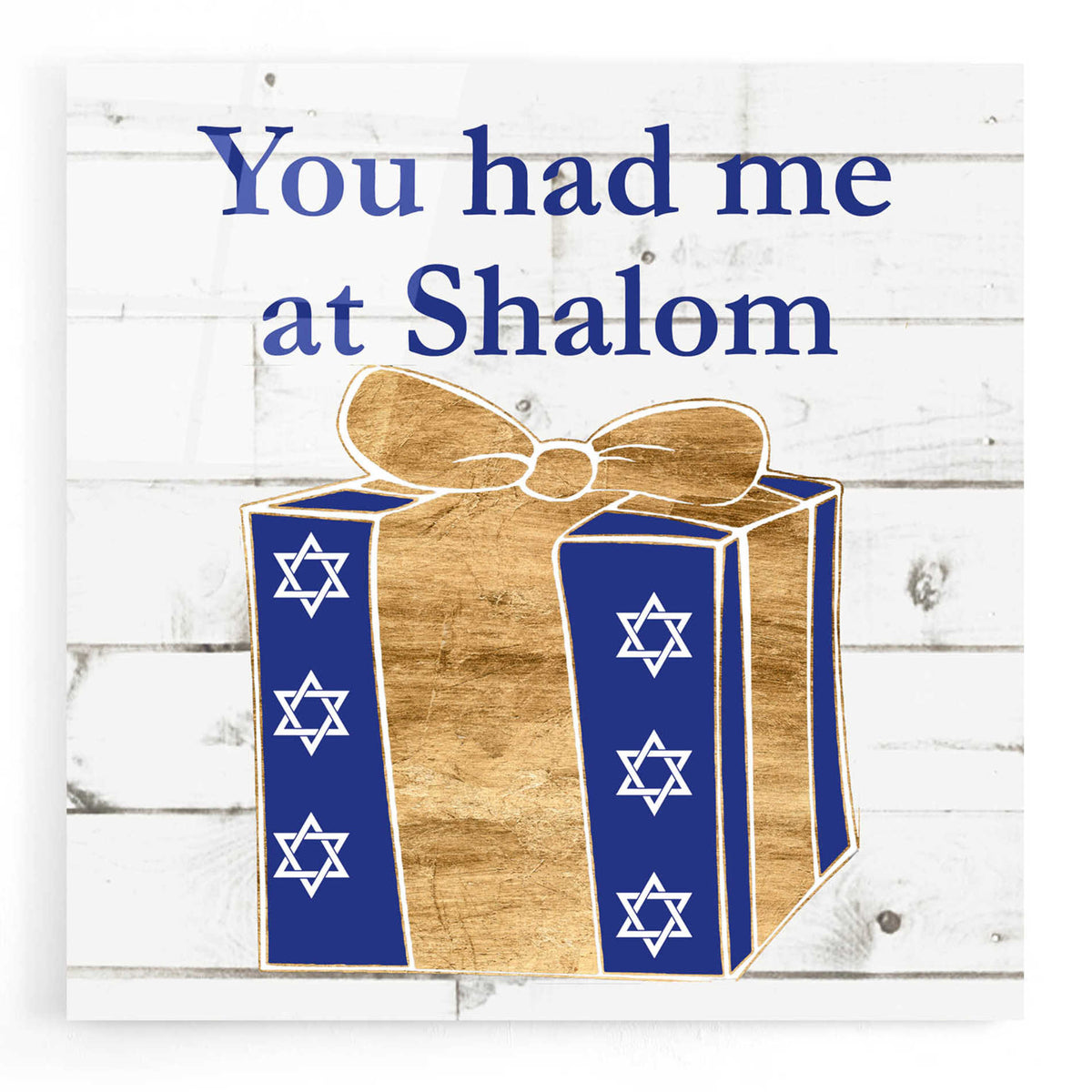 Epic Art 'Punny Hanukkah Collection F' by Alicia Ludwig, Acrylic Glass Wall Art
