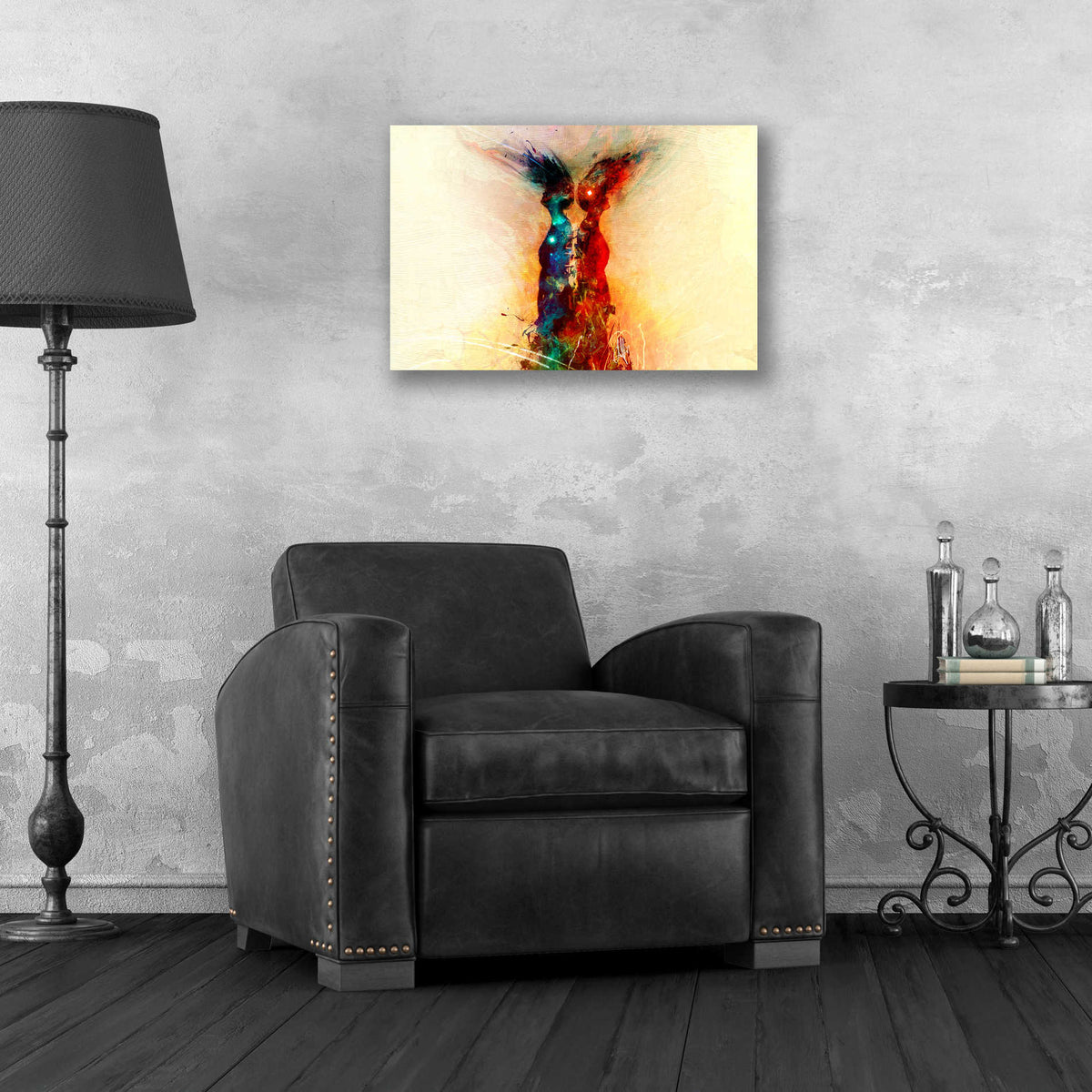 Epic Art 'Binary' by Mario Sanchez Nevado, Acrylic Glass Wall Art,24x16