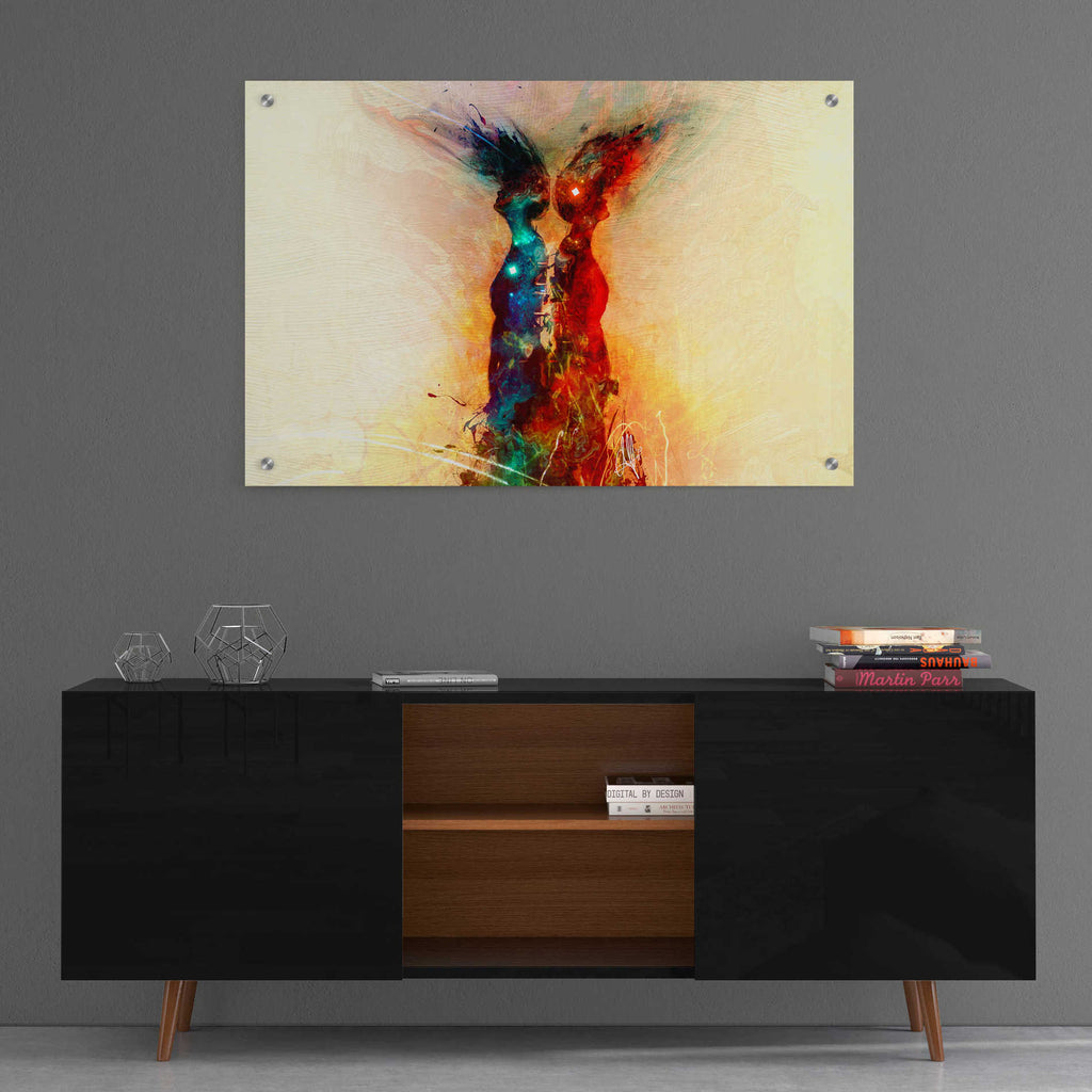 Epic Art 'Binary' by Mario Sanchez Nevado, Acrylic Glass Wall Art,36x24