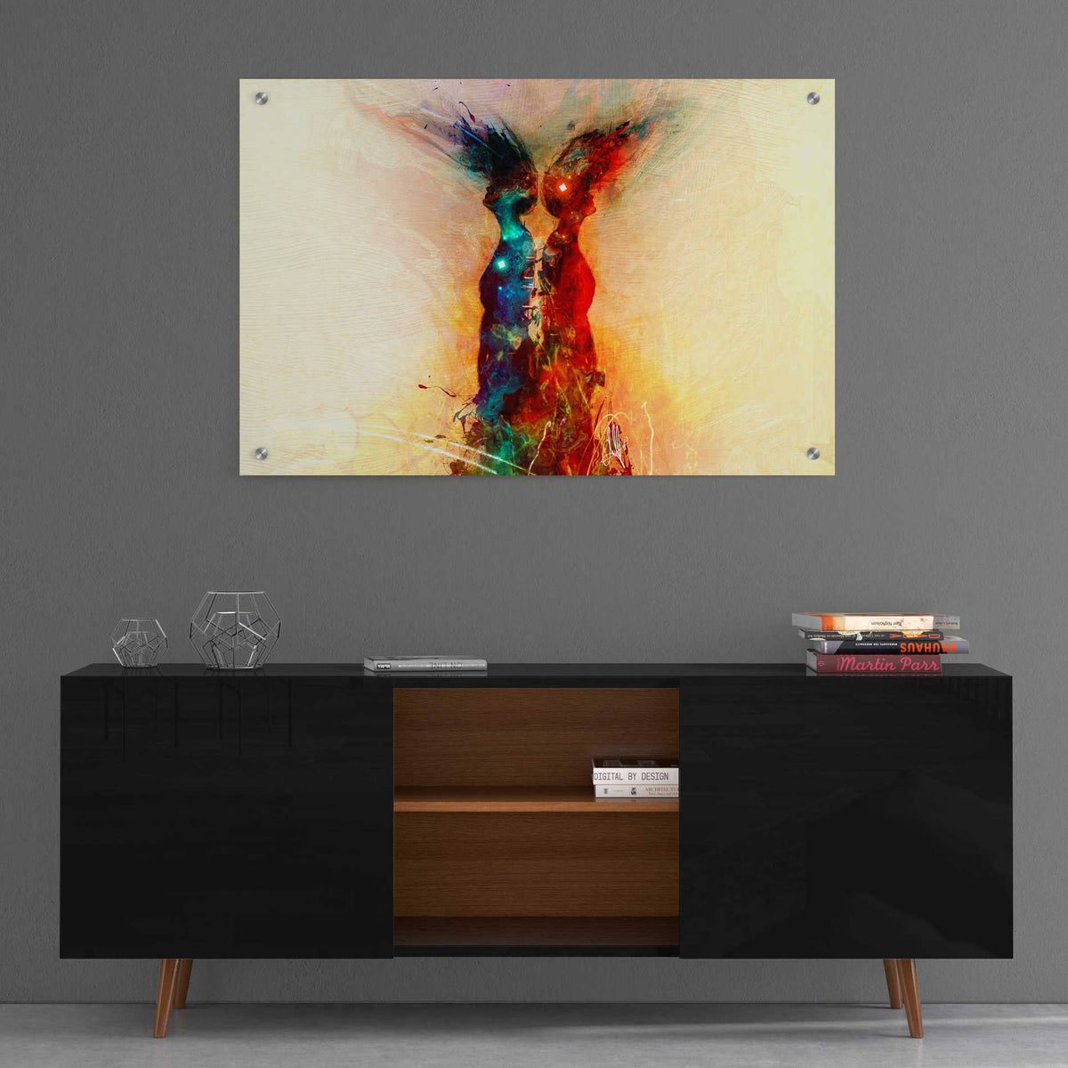 Epic Art 'Binary' by Mario Sanchez Nevado, Acrylic Glass Wall Art,36x24