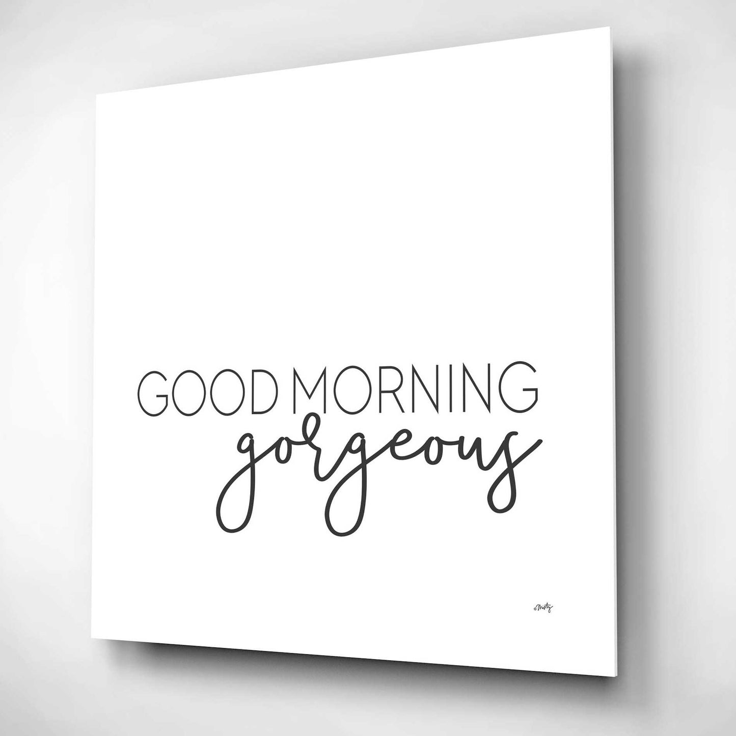 Epic Art 'Good Morning Gorgeous' by Misty Michelle, Acrylic Glass Wall Art,12x12