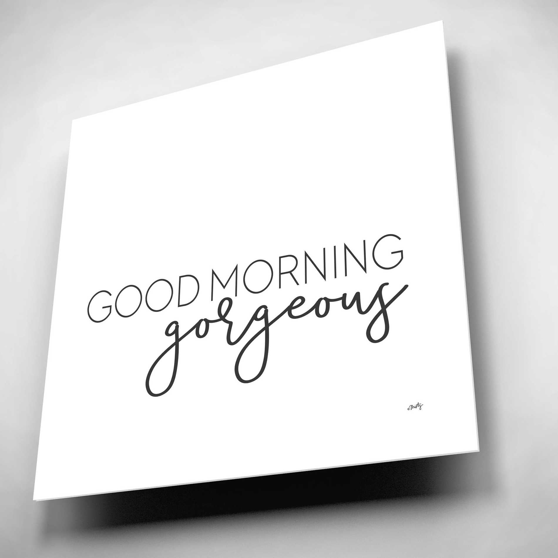 Epic Art 'Good Morning Gorgeous' by Misty Michelle, Acrylic Glass Wall Art,12x12