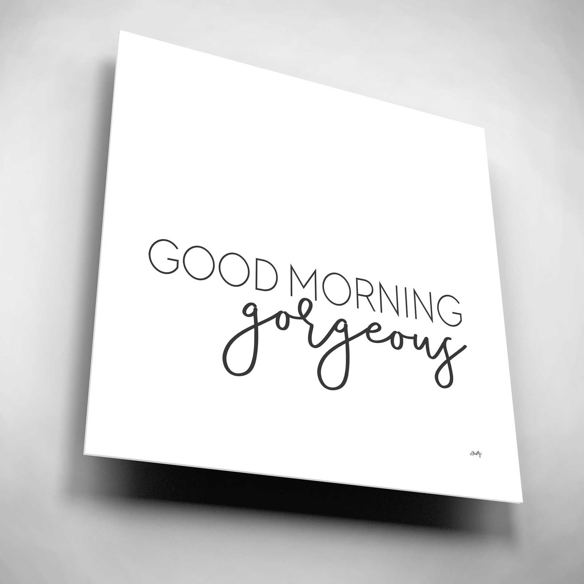 Epic Art 'Good Morning Gorgeous' by Misty Michelle, Acrylic Glass Wall Art,12x12