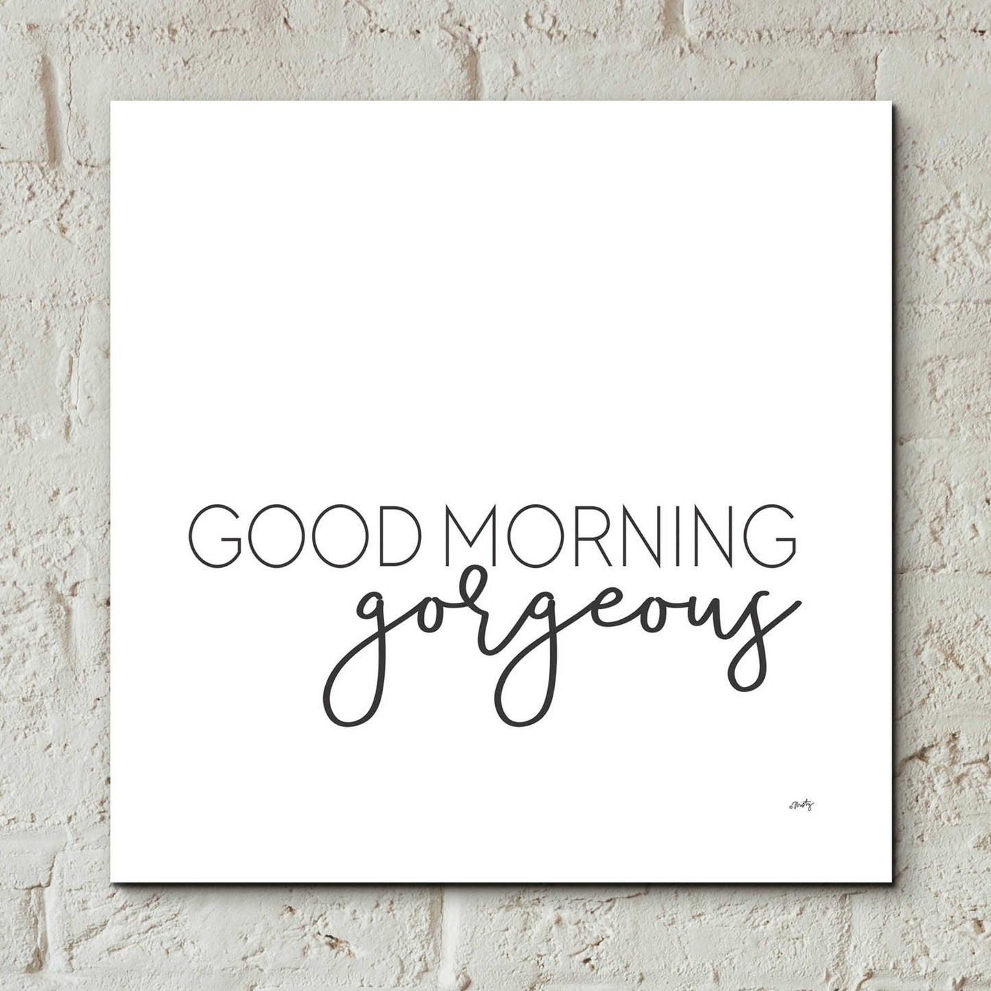 Epic Art 'Good Morning Gorgeous' by Misty Michelle, Acrylic Glass Wall Art,12x12