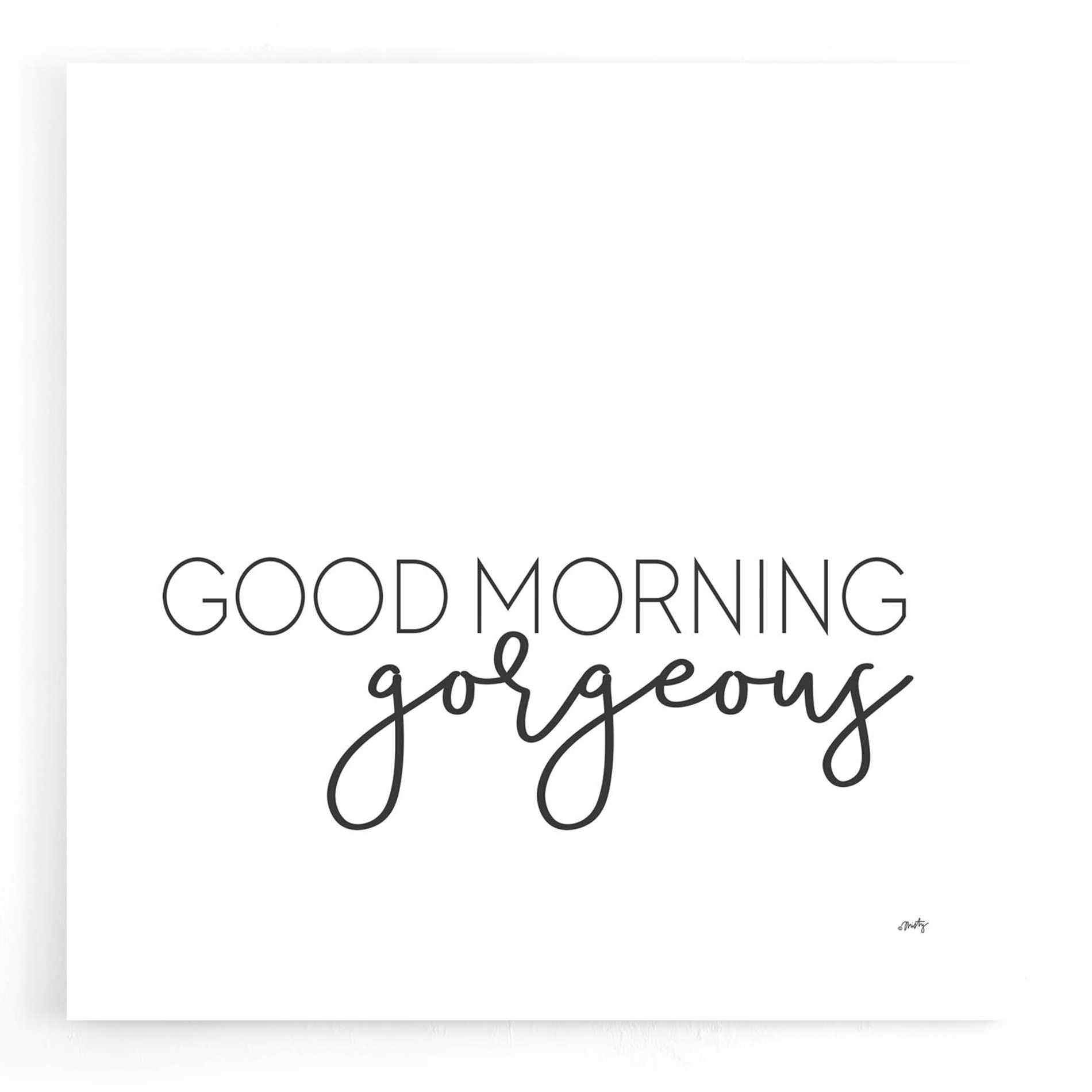 Epic Art 'Good Morning Gorgeous' by Misty Michelle, Acrylic Glass Wall Art,12x12