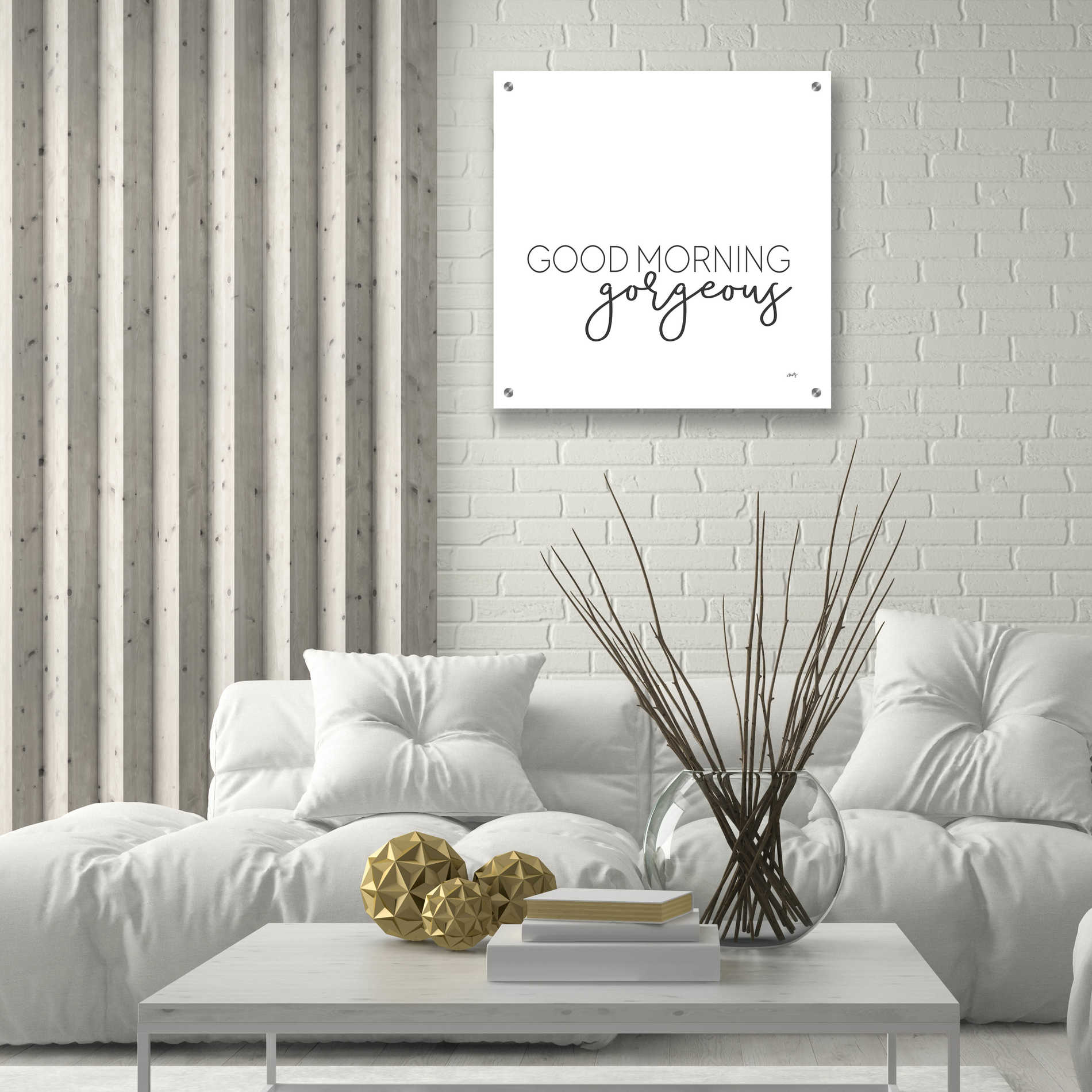 Epic Art 'Good Morning Gorgeous' by Misty Michelle, Acrylic Glass Wall Art,24x24