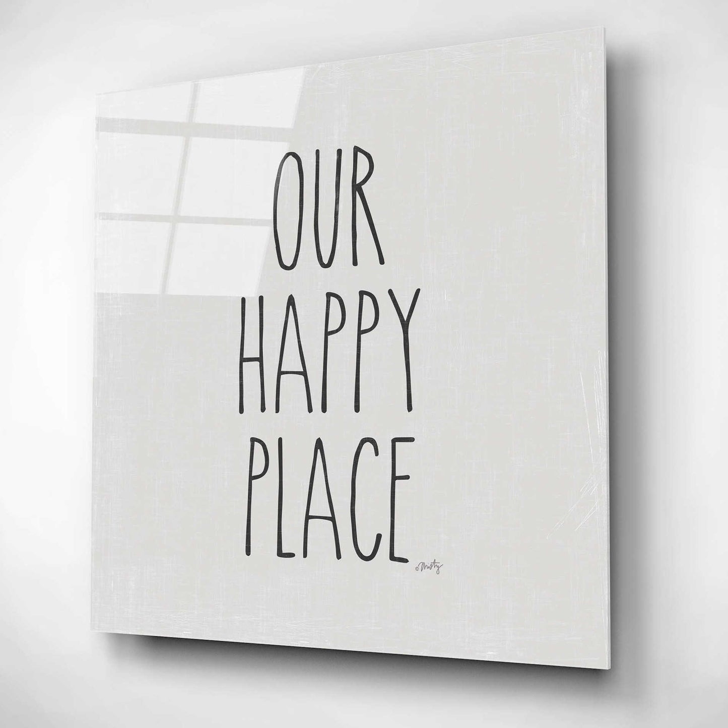 Epic Art 'Our Happy Place' by Misty Michelle, Acrylic Glass Wall Art,12x12