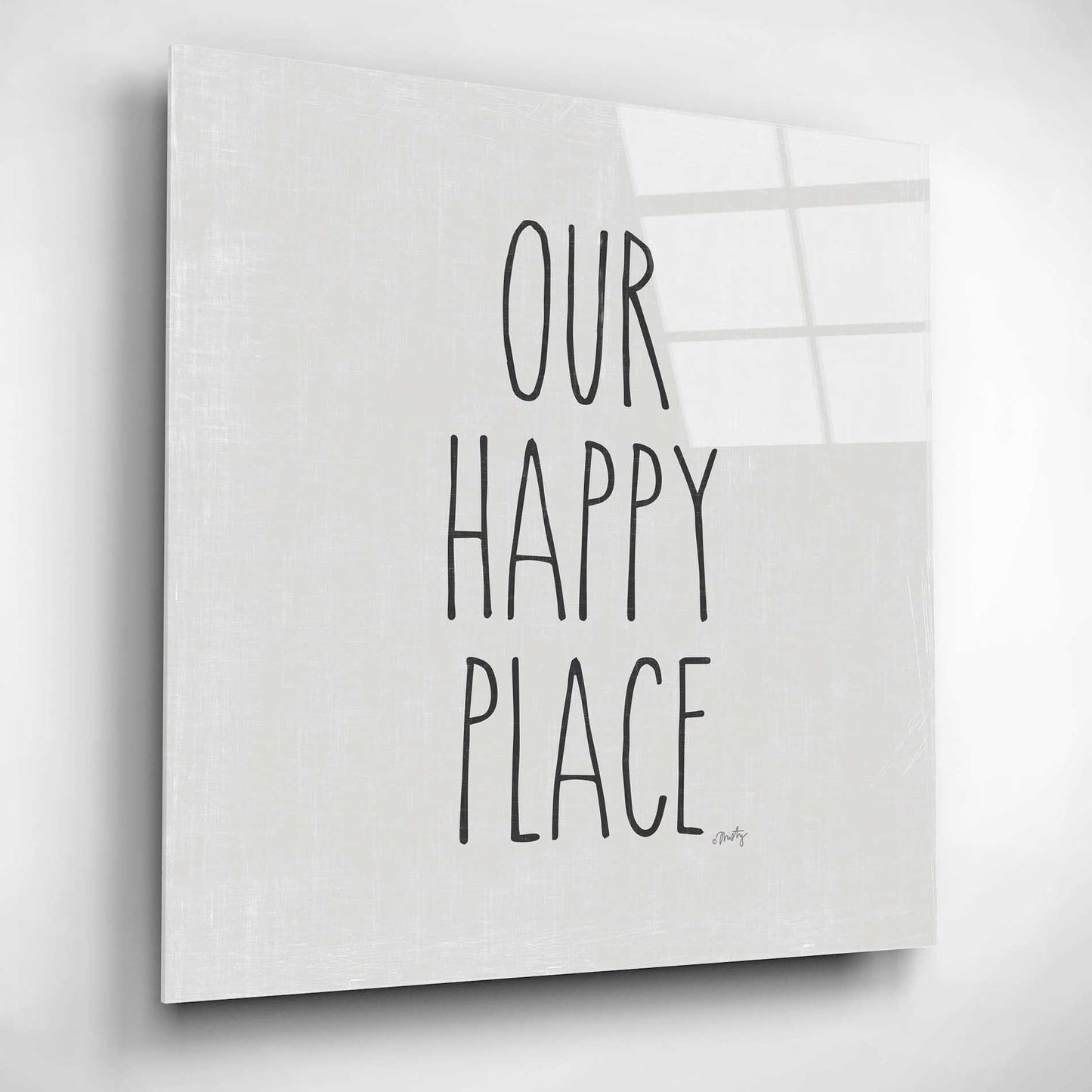 Epic Art 'Our Happy Place' by Misty Michelle, Acrylic Glass Wall Art,12x12