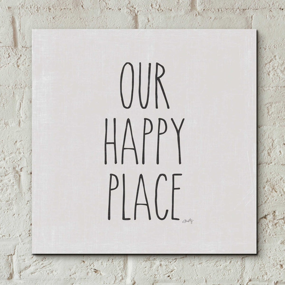 Epic Art 'Our Happy Place' by Misty Michelle, Acrylic Glass Wall Art,12x12