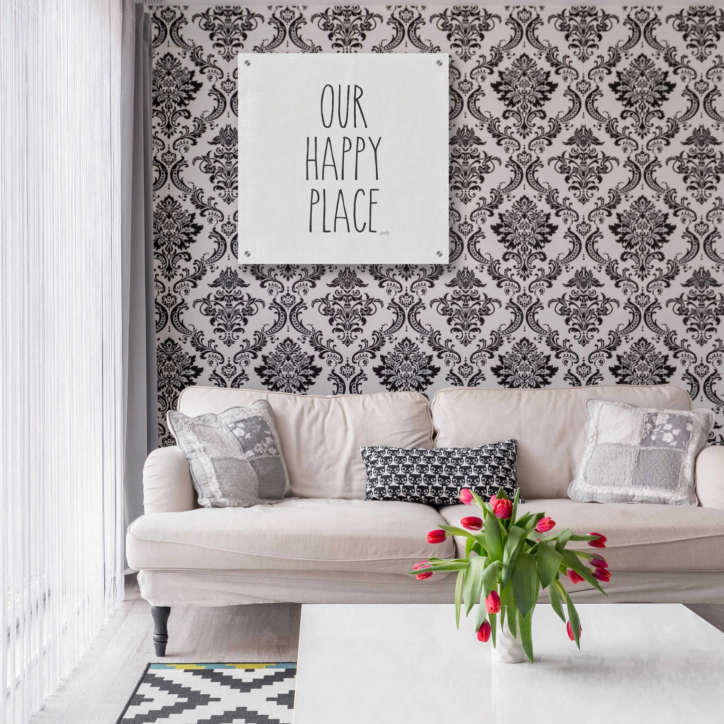 Epic Art 'Our Happy Place' by Misty Michelle, Acrylic Glass Wall Art,24x24