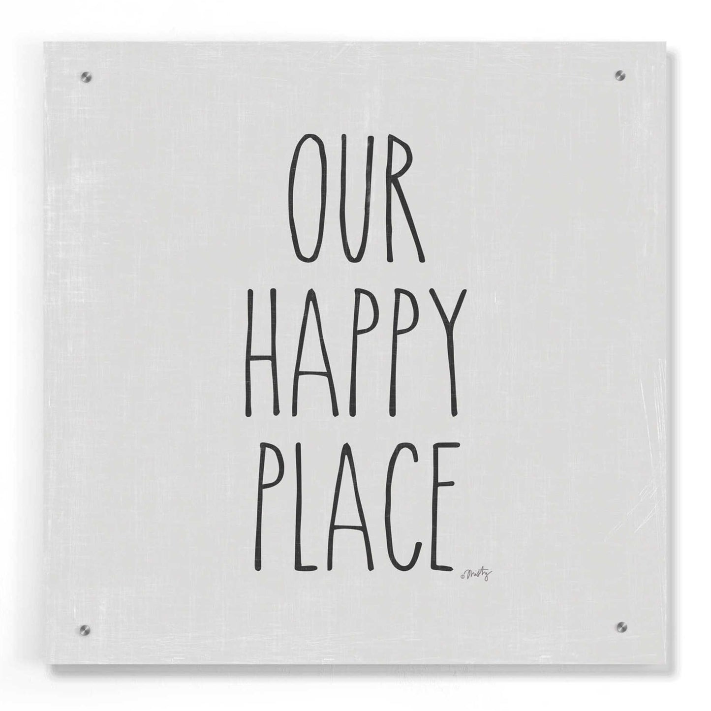 Epic Art 'Our Happy Place' by Misty Michelle, Acrylic Glass Wall Art,24x24