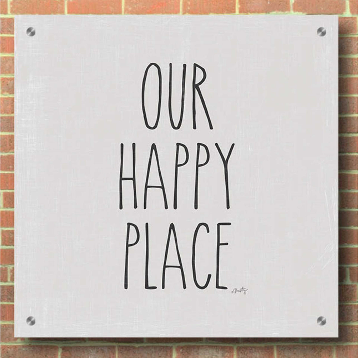 Epic Art 'Our Happy Place' by Misty Michelle, Acrylic Glass Wall Art,36x36