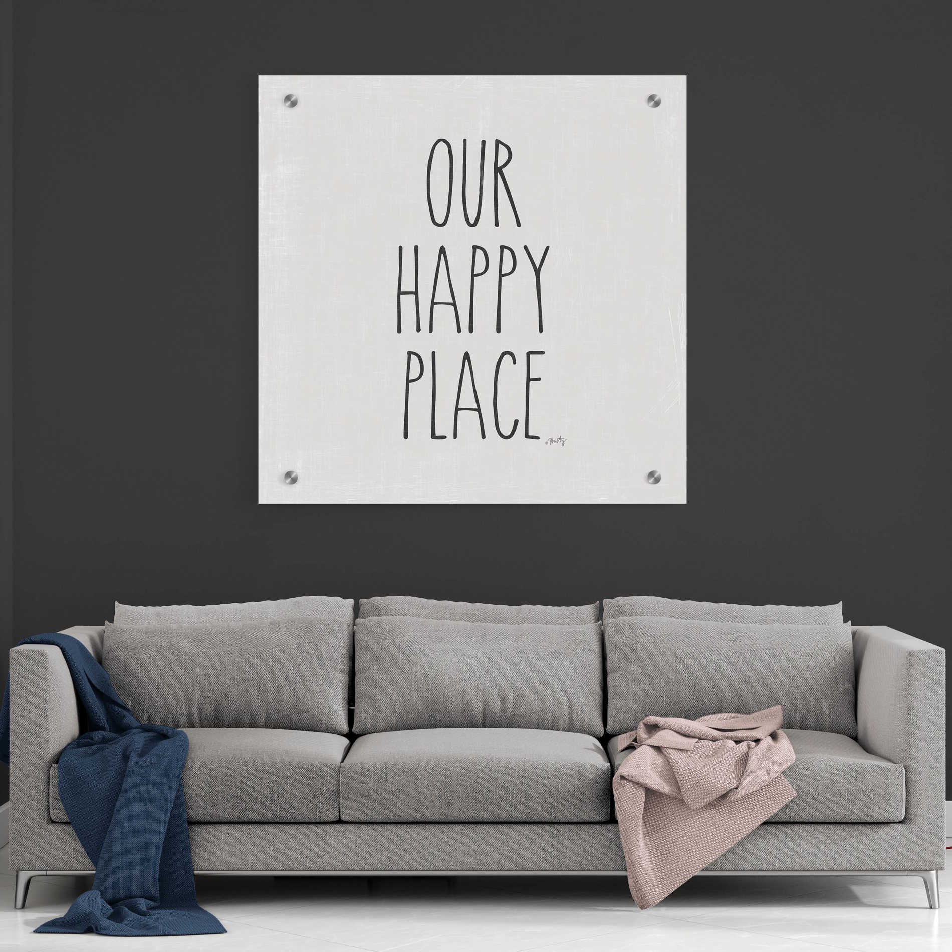 Epic Art 'Our Happy Place' by Misty Michelle, Acrylic Glass Wall Art,36x36